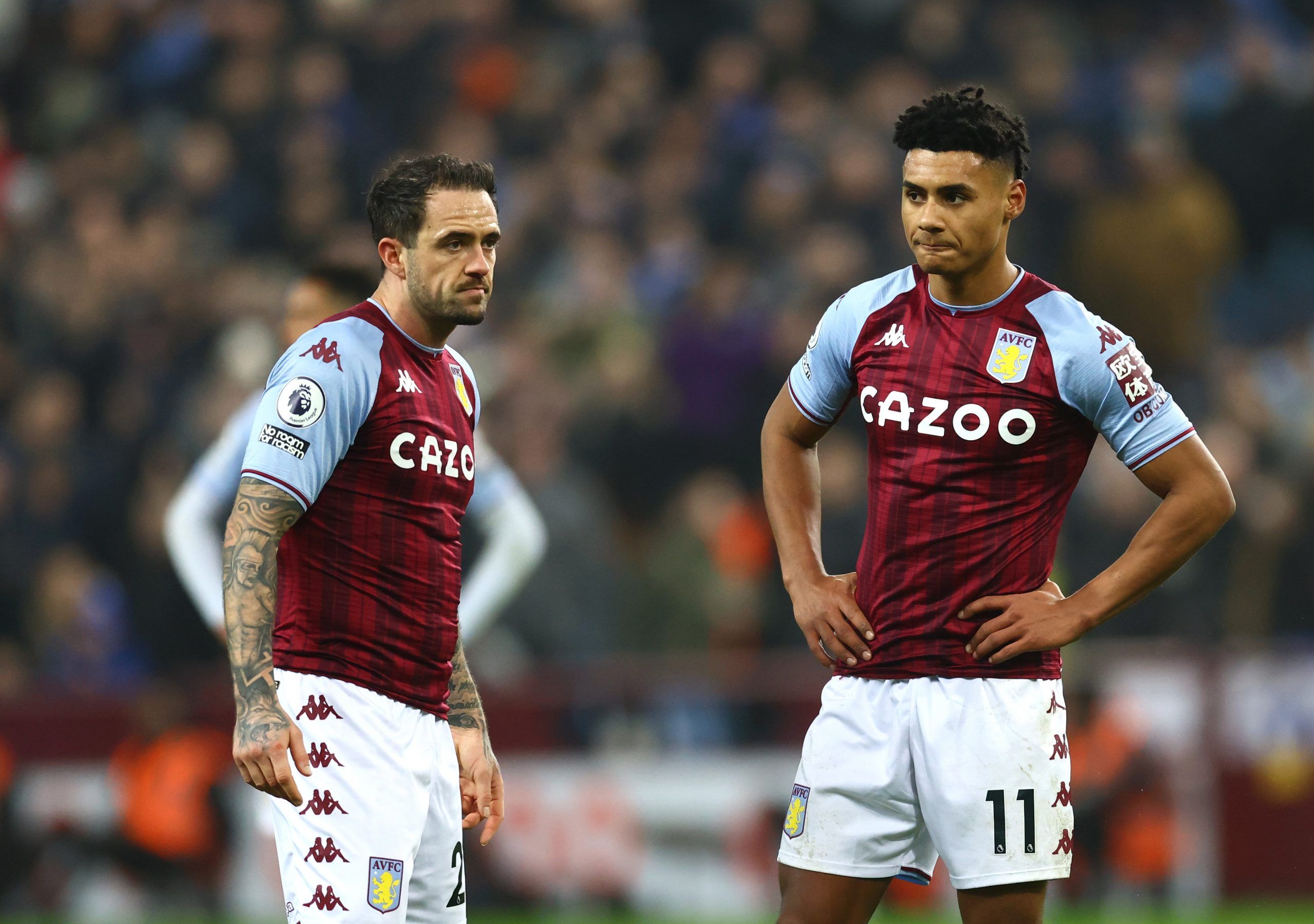 danny-ings-aston-villa-premier-league-transfer-news-steven-gerrard-latest-brighton-givemesport-josh-holland-ings-departure-updateSoccer Football - Premier League - Aston Villa v Chelsea - Villa Park, Birmingham, Britain - December 26, 2021 Aston Villa's Danny Ings and Ollie Watkins REUTERS/David Klein EDITORIAL USE ONLY. No use with unauthorized audio, video, data, fixture lists, club/league logos or 'live' services. Online in-match use limited to 75 images, no video emulation. No use in betting