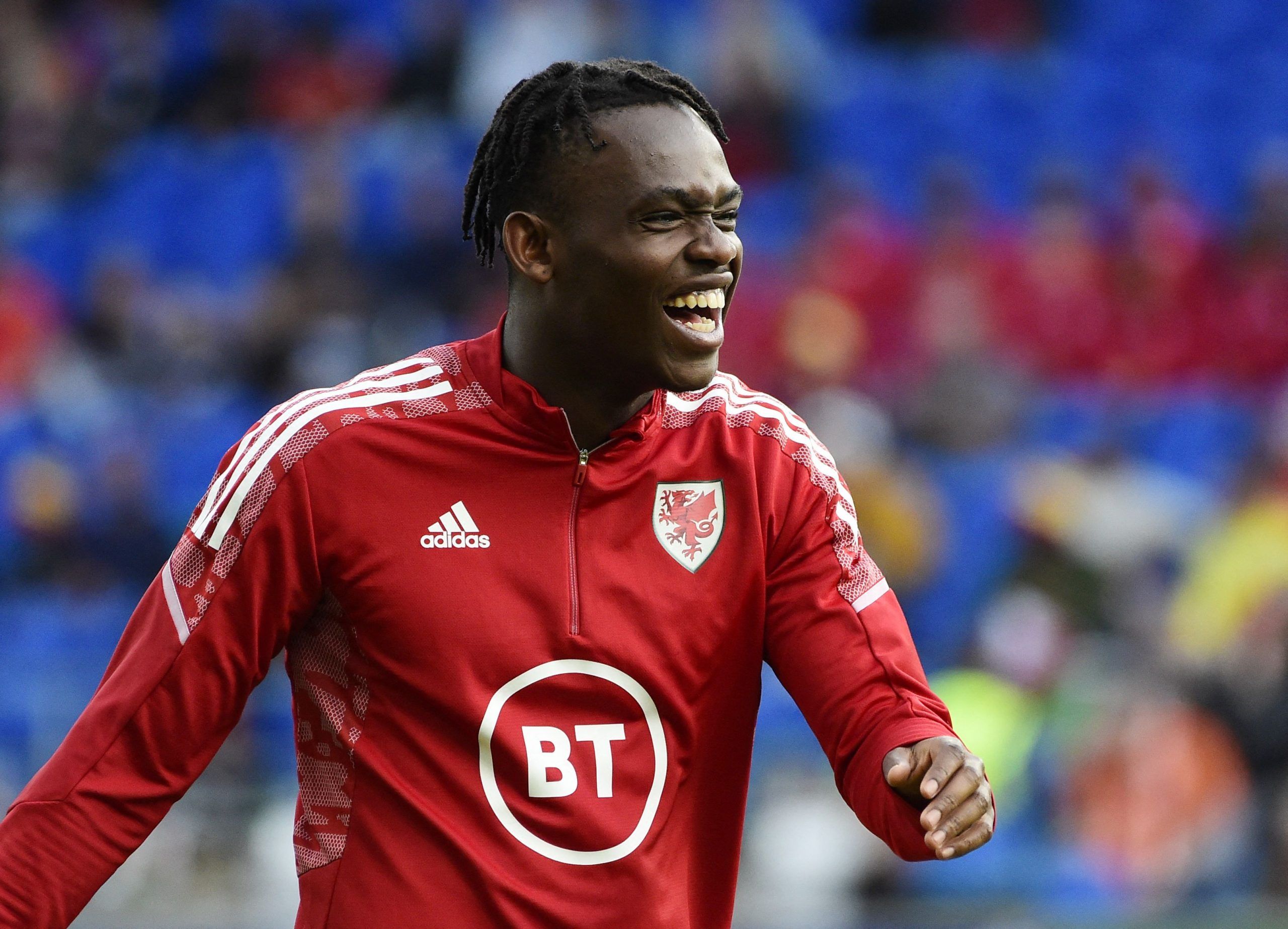 Soccer Football - UEFA Nations League - Group D - Wales v Netherlands - Cardiff City Stadium, Cardiff, Wales, Britain - June 8, 2022 Wales' Rabbi Matondo during the warm up before the match REUTERS/Rebecca Naden