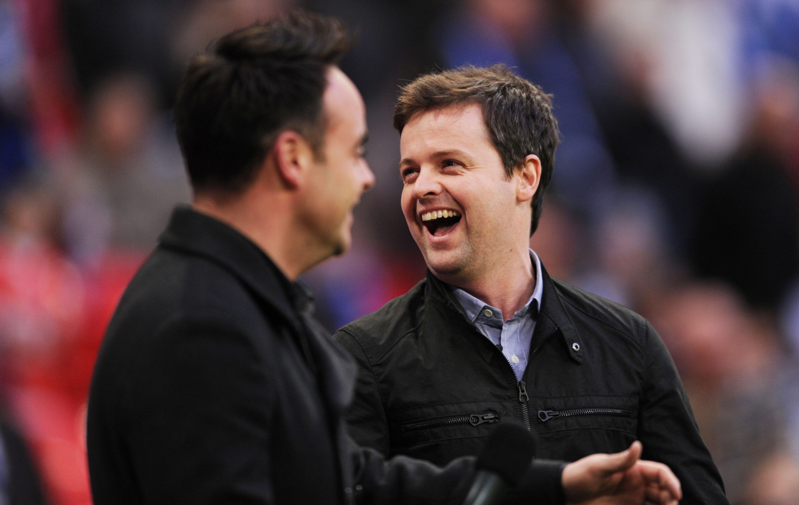 Football - Arsenal v Birmingham City - Carling Cup Final - Wembley Stadium - 10/11 - 27/2/11 
TV presenters Anthony McPartlin (L) and Declan Donnelly (Ant and Dec)  
Mandatory Credit: Action Images / Alex Morton