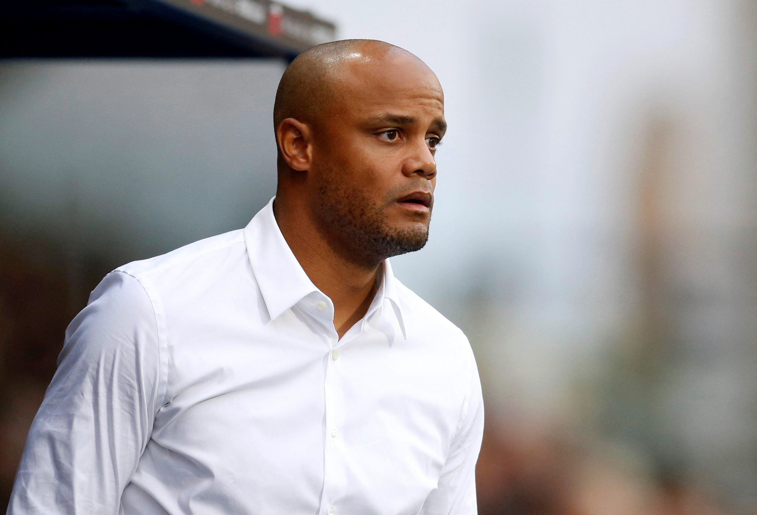 Soccer Football - Championship - Huddersfield Town v Burnley - John Smith's Stadium, Huddersfield, Britain - July 29, 2022  Burnley manager Vincent Kompany  Action Images/Ed Sykes  EDITORIAL USE ONLY. No use with unauthorized audio, video, data, fixture lists, club/league logos or 