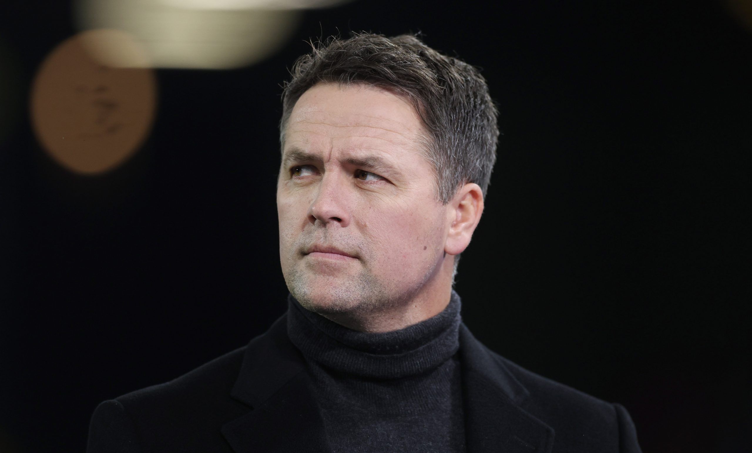 Soccer Football - Premier League - Leeds United v Aston Villa - Elland Road, Leeds, Britain - March 10, 2022 TV pundit Michael Owen before the match Action Images via Reuters/Lee Smith EDITORIAL USE ONLY. No use with unauthorized audio, video, data, fixture lists, club/league logos or 'live' services. Online in-match use limited to 75 images, no video emulation. No use in betting, games or single club /league/player publications.  Please contact your account representative for further details.