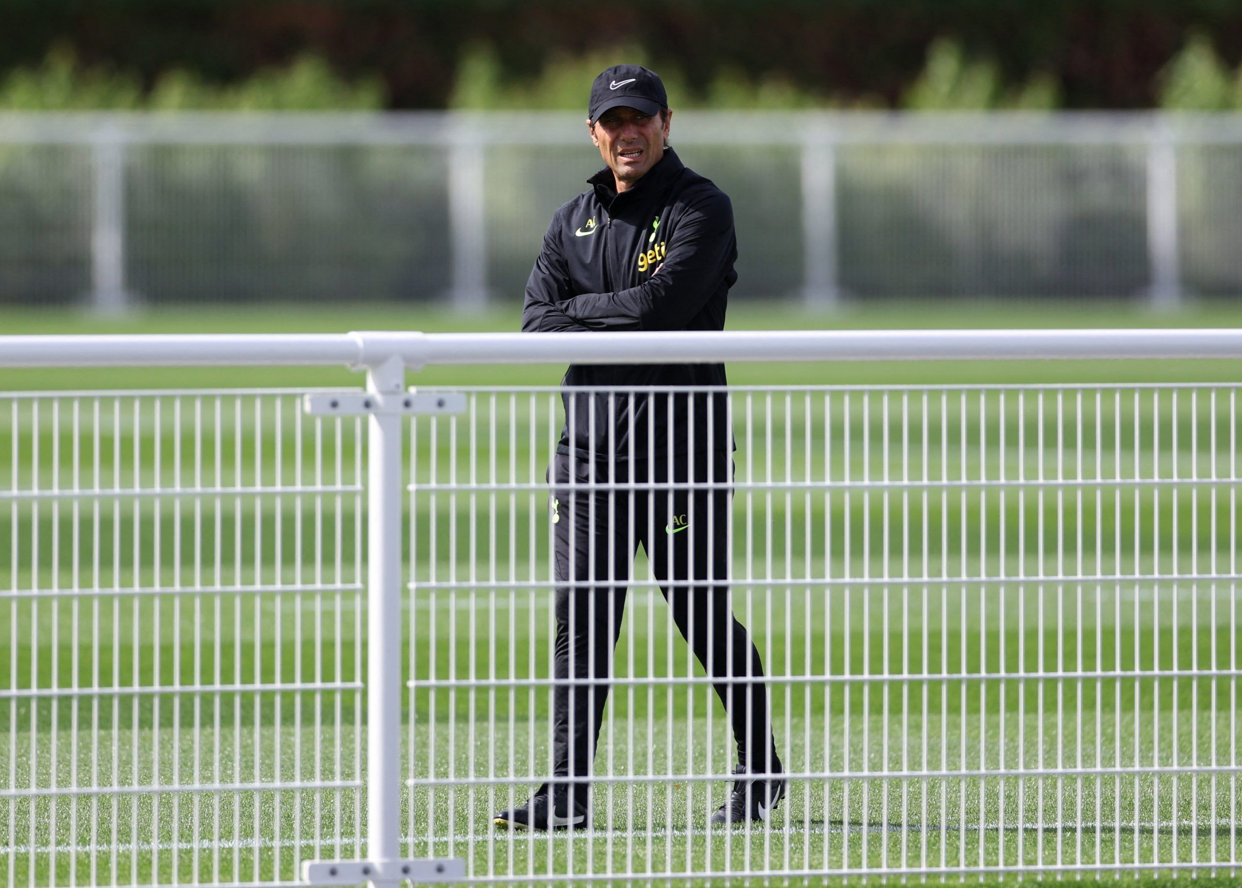 Tottenham Hotspur manager Antonio Conte during training ahead of Champions League clash vs Marseille