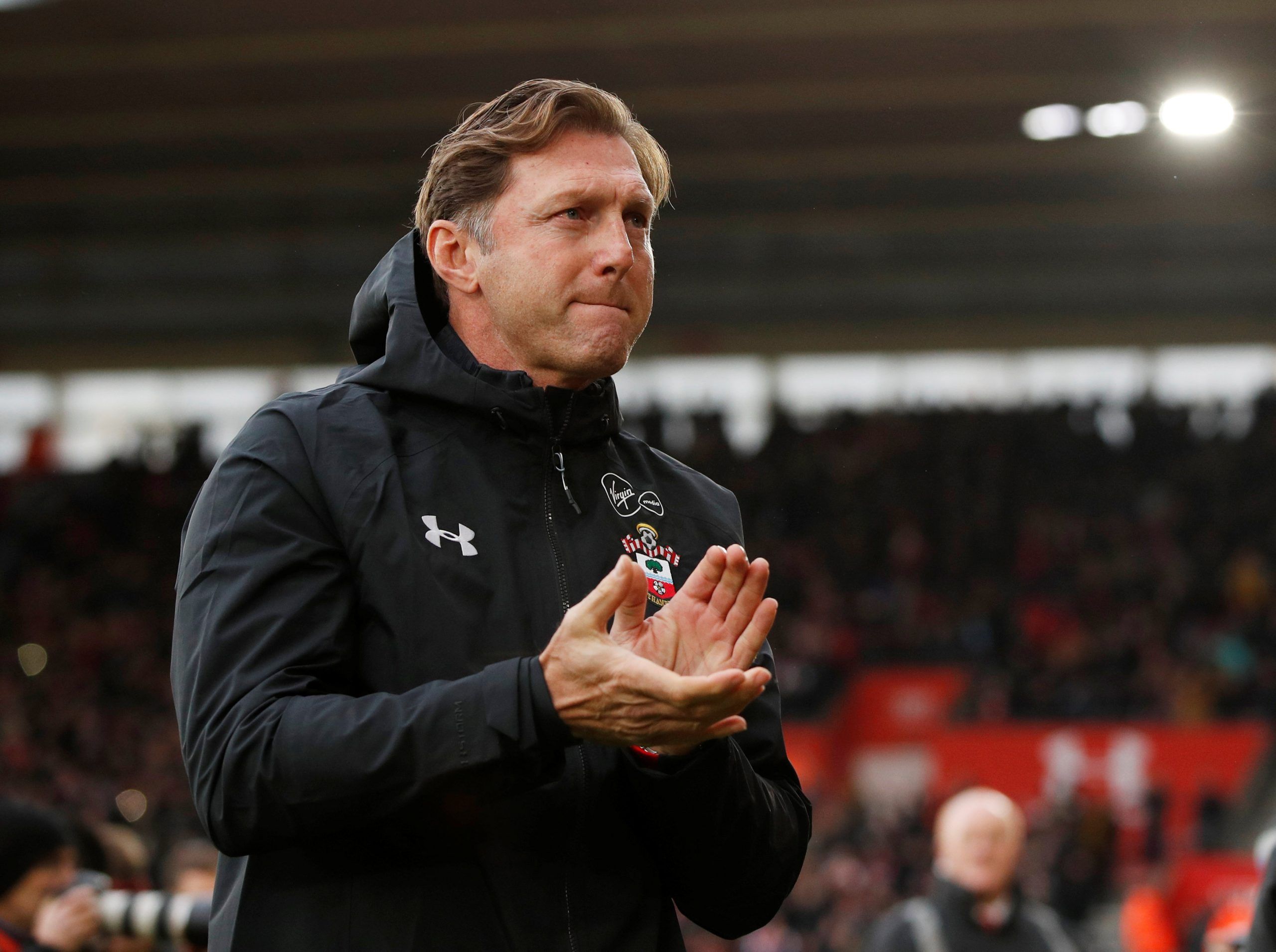 Soccer Football - Premier League - Southampton v Arsenal - St Mary's Stadium, Southampton, Britain - December 16, 2018  Southampton manager Ralph Hasenhuttl before the match   Action Images via Reuters/John Sibley  EDITORIAL USE ONLY. No use with unauthorized audio, video, data, fixture lists, club/league logos or 