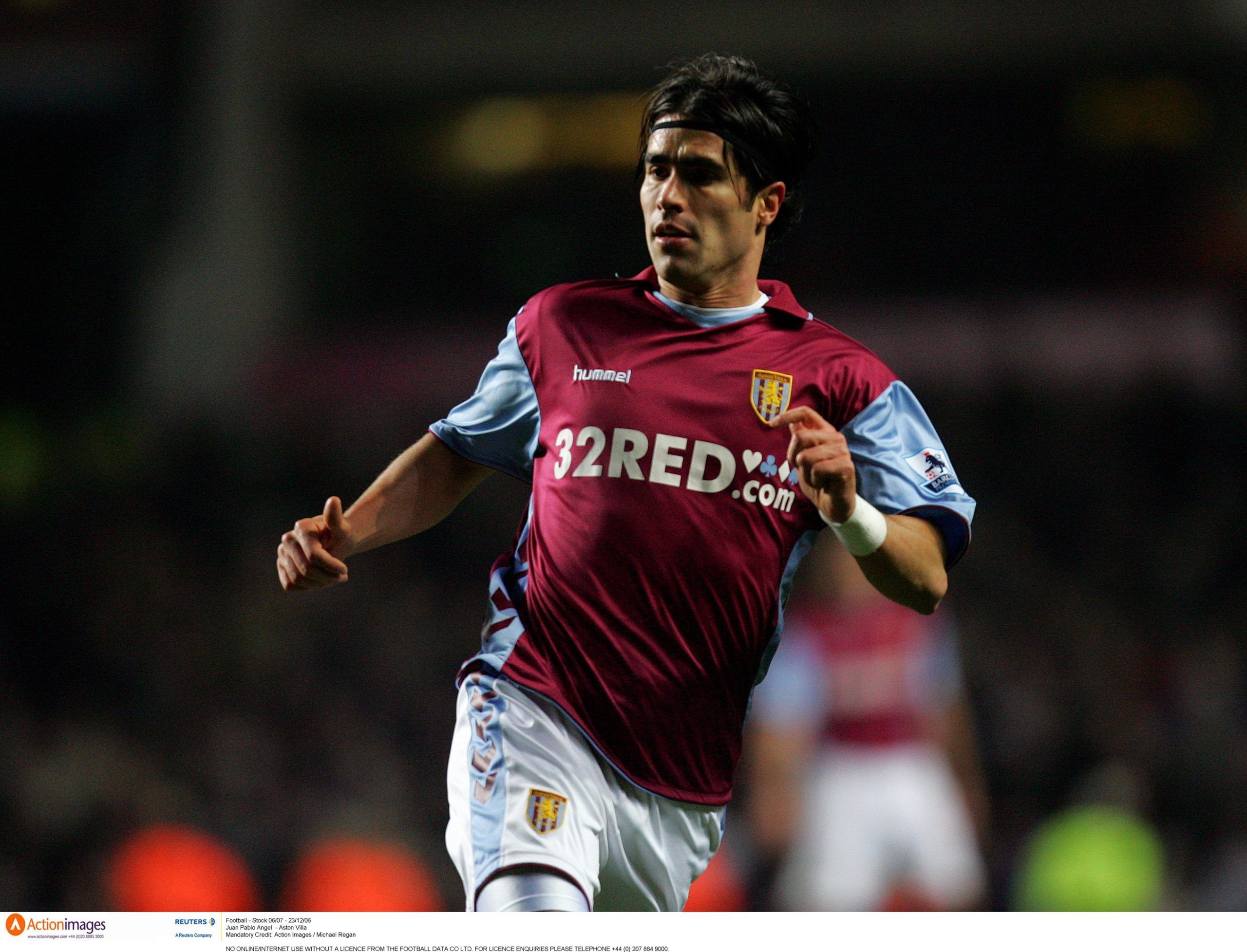 Football - Stock 06/07 - 23/12/06 
Juan Pablo Angel  - Aston Villa  
Mandatory Credit: Action Images / Michael Regan 
NO ONLINE/INTERNET USE WITHOUT A LICENCE FROM THE FOOTBALL DATA CO LTD. FOR LICENCE ENQUIRIES PLEASE TELEPHONE +44 (0) 207 864 9000.