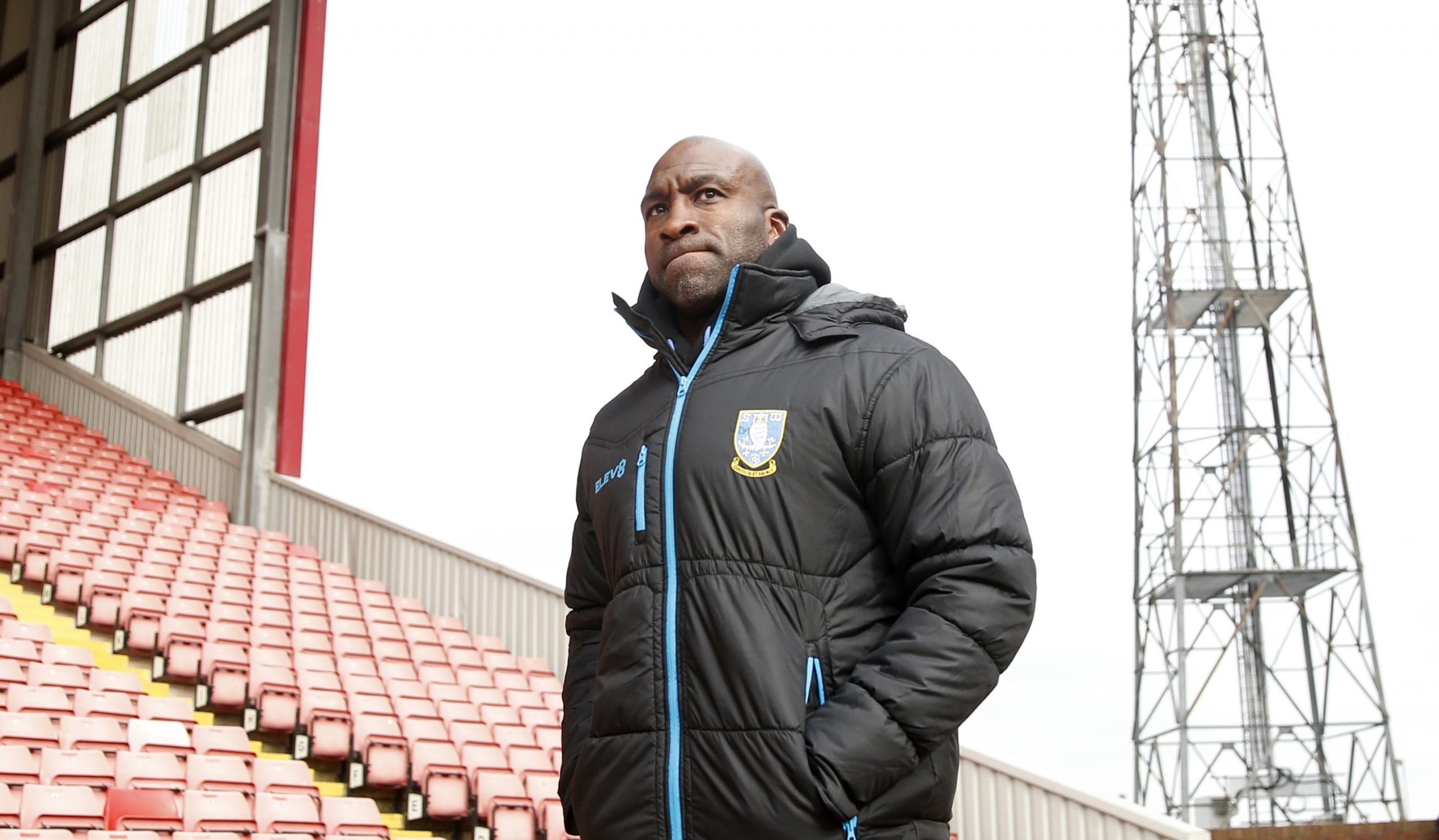 Soccer Football - Championship - Barnsley v Sheffield Wednesday - Oakwell, Barnsley, Britain - March 20, 2021  Sheffield Wednesday manager Darren Moore Action Images/Andrew Boyers EDITORIAL USE ONLY. No use with unauthorized audio, video, data, fixture lists, club/league logos or 'live' services. Online in-match use limited to 75 images, no video emulation. No use in betting, games or single club /league/player publications.  Please contact your account representative for further details.