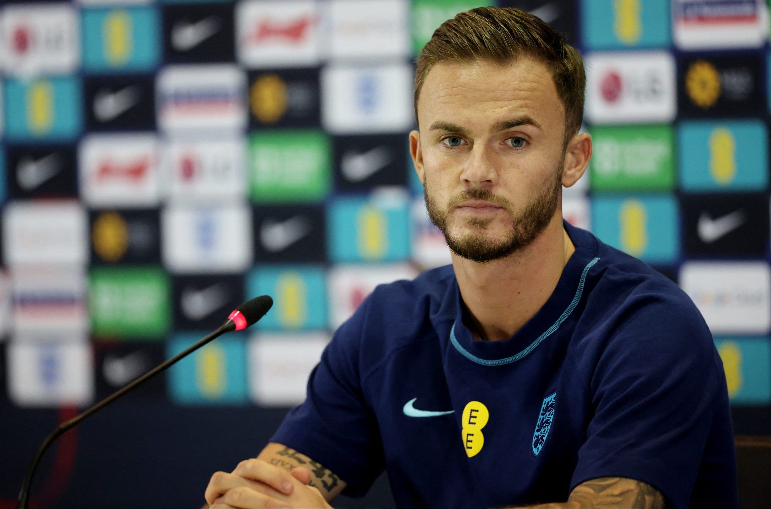 England's James Maddison during the press conference at Qatar World Cup