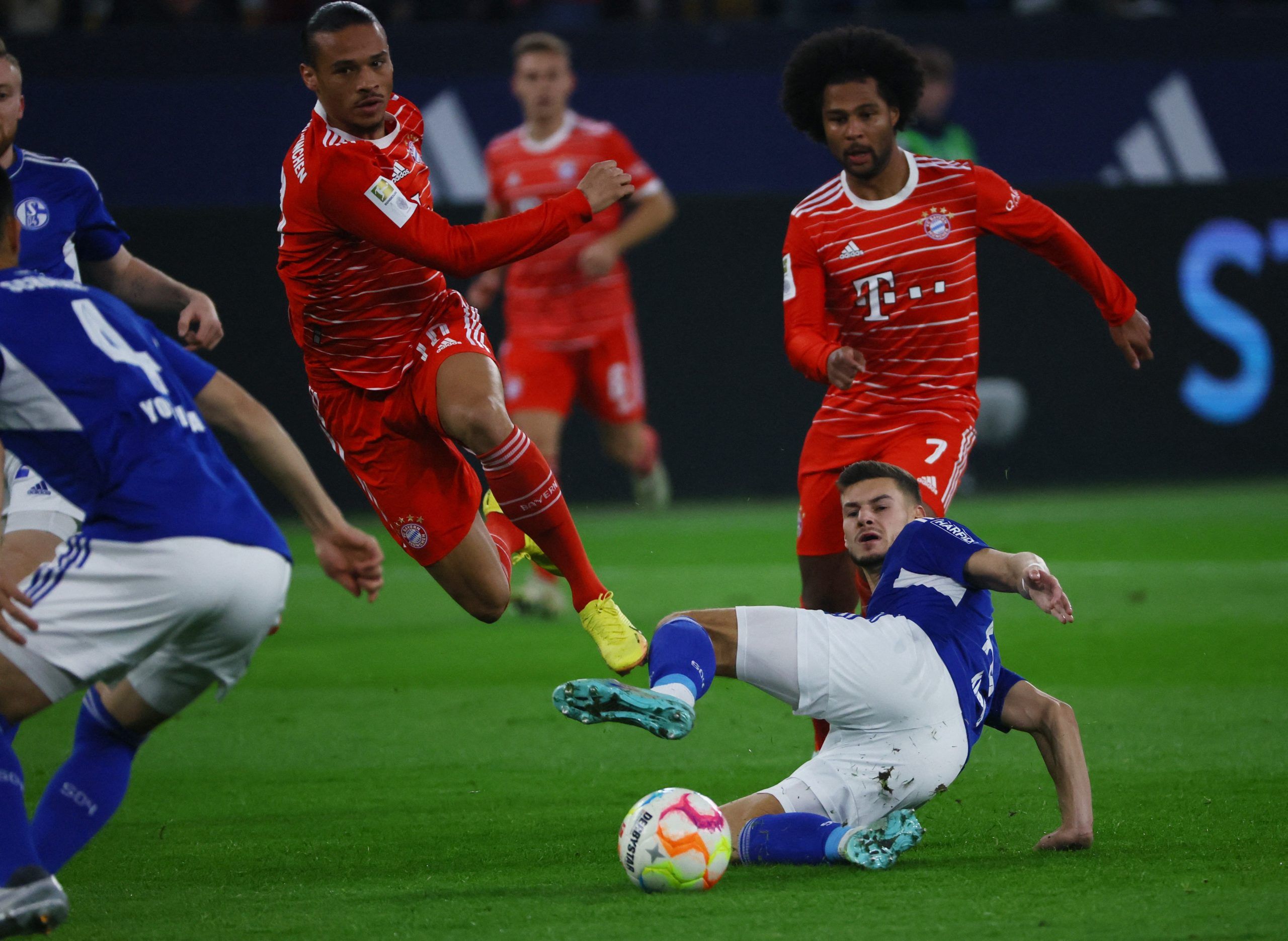 Leroy-Sane-Bayern-Munich-Arsenal REUTERS/Wolfgang Rattay DFL REGULATIONS PROHIBIT ANY USE OF PHOTOGRAPHS AS IMAGE SEQUENCES AND/OR QUASI-VIDEO.