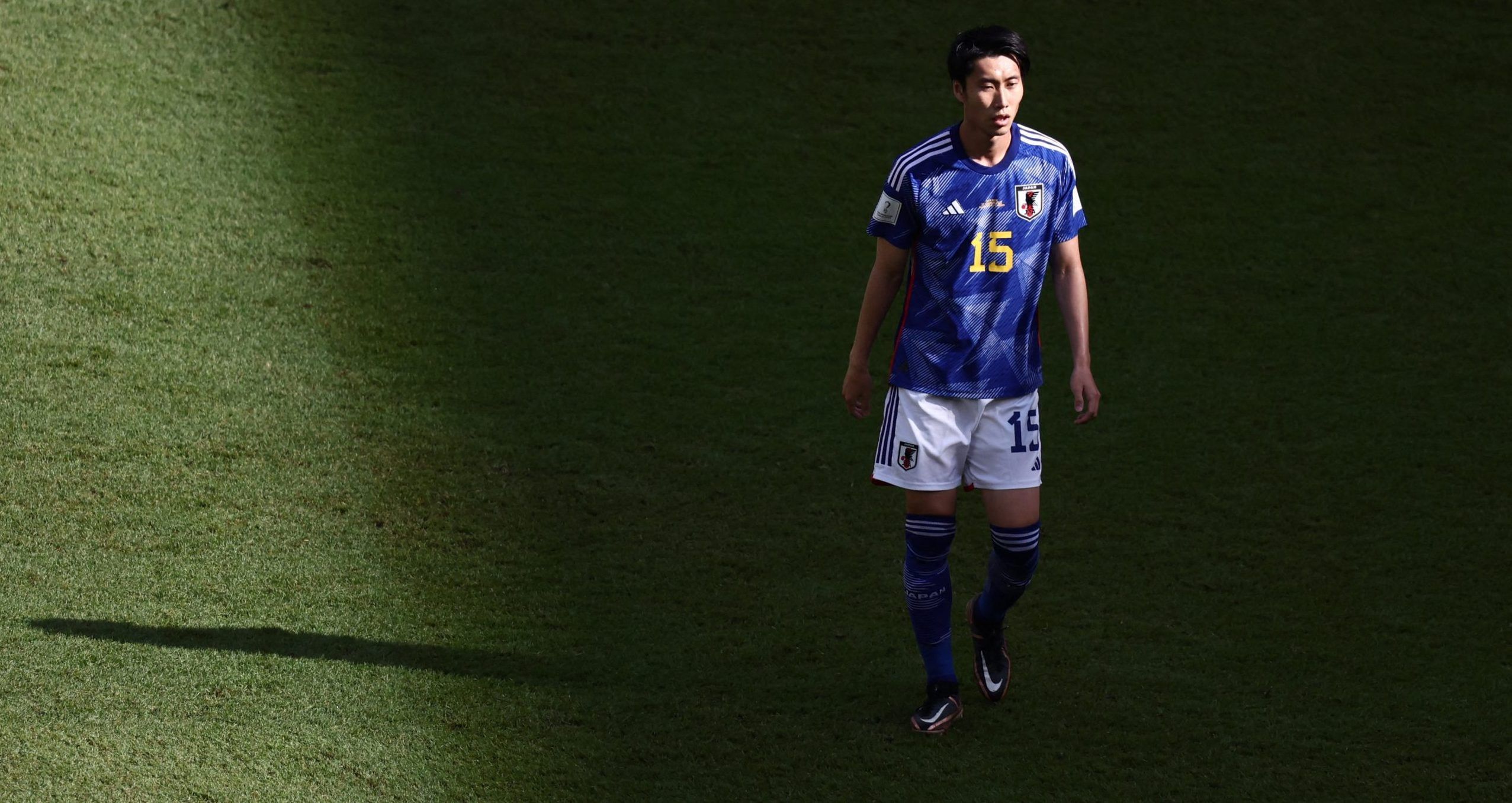 Japan's Daichi Kamada reacts vs Costa Rica at the World Cup