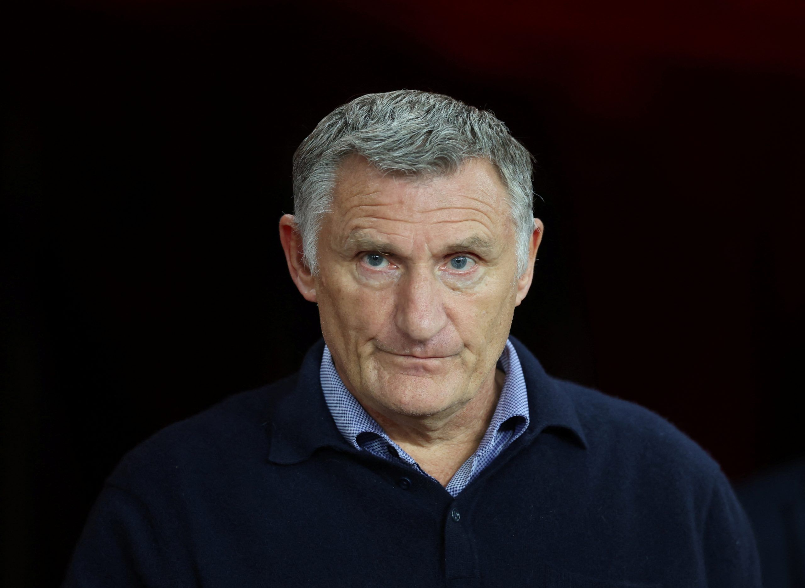 Soccer Football - Championship - Sunderland v Blackpool - Stadium of Light, Sunderland, Britain - October 4, 2022  Sunderland manager Tony Mowbray during the match  Action Images/Lee Smith  EDITORIAL USE ONLY. No use with unauthorized audio, video, data, fixture lists, club/league logos or 