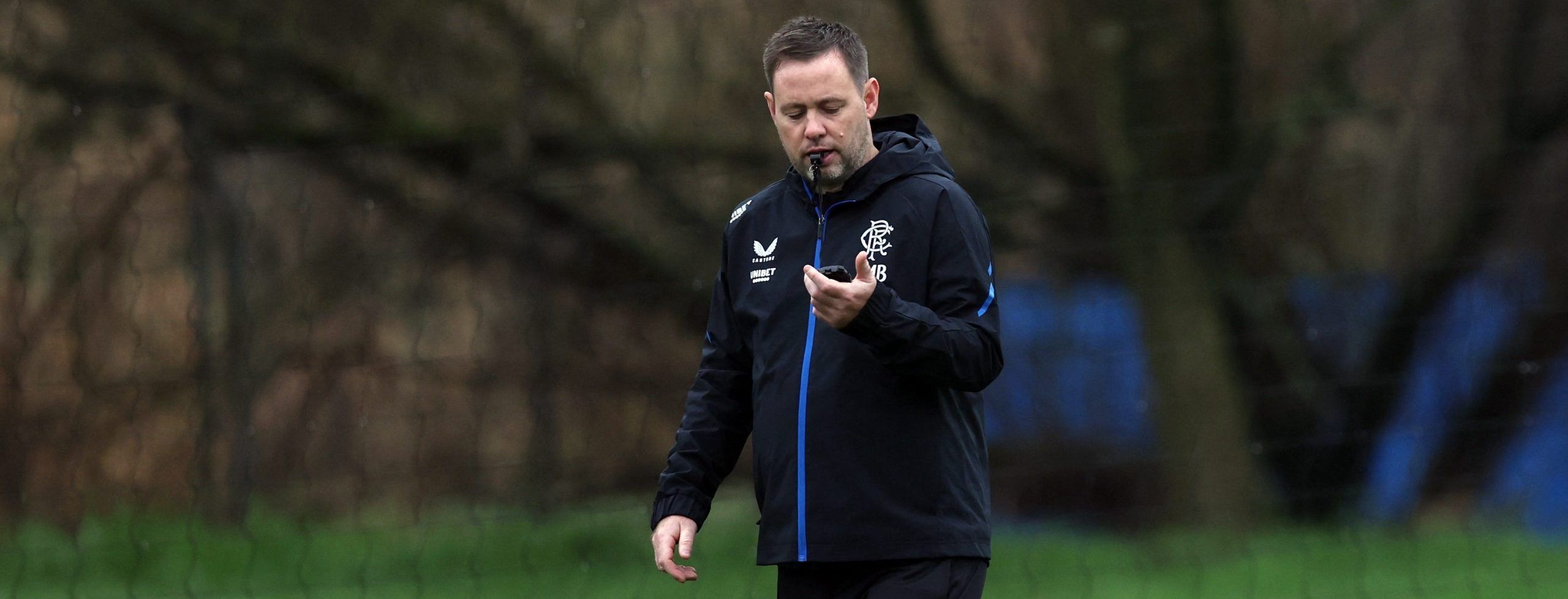 Soccer Football - Rangers Training with new manager Michael Beale - The Hummel Training Centre, Glasgow, Scotland, Britain - December 1, 2022 Newly appointed Rangers manager Michael Beale during training REUTERS/Russell Cheyne