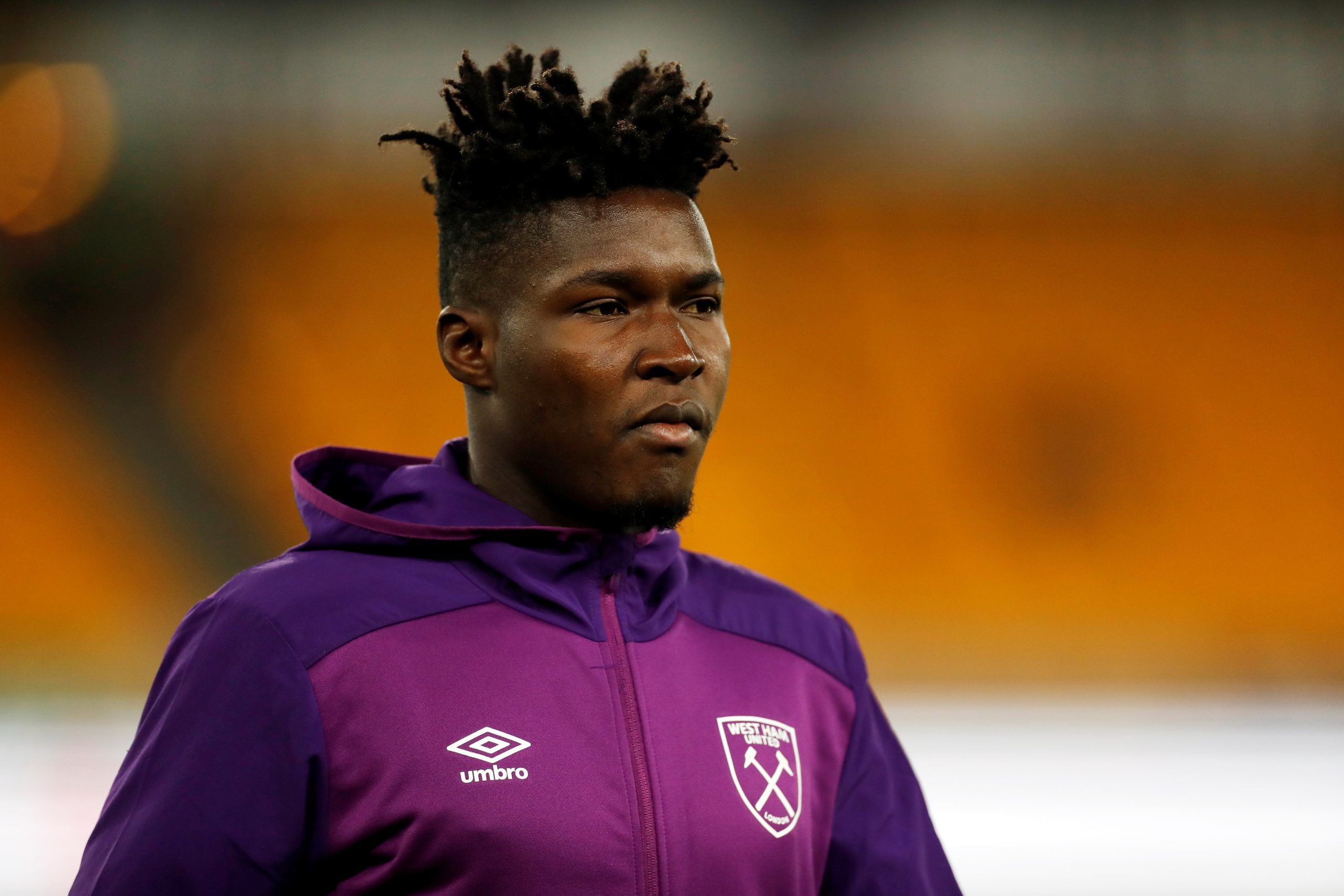 Soccer Football - Premier League - Wolverhampton Wanderers v West Ham United - Molineux Stadium, Wolverhampton, Britain - December 4, 2019  West Ham United's Joseph Anang before the match   Action Images via Reuters/Matthew Childs  EDITORIAL USE ONLY. No use with unauthorized audio, video, data, fixture lists, club/league logos or 