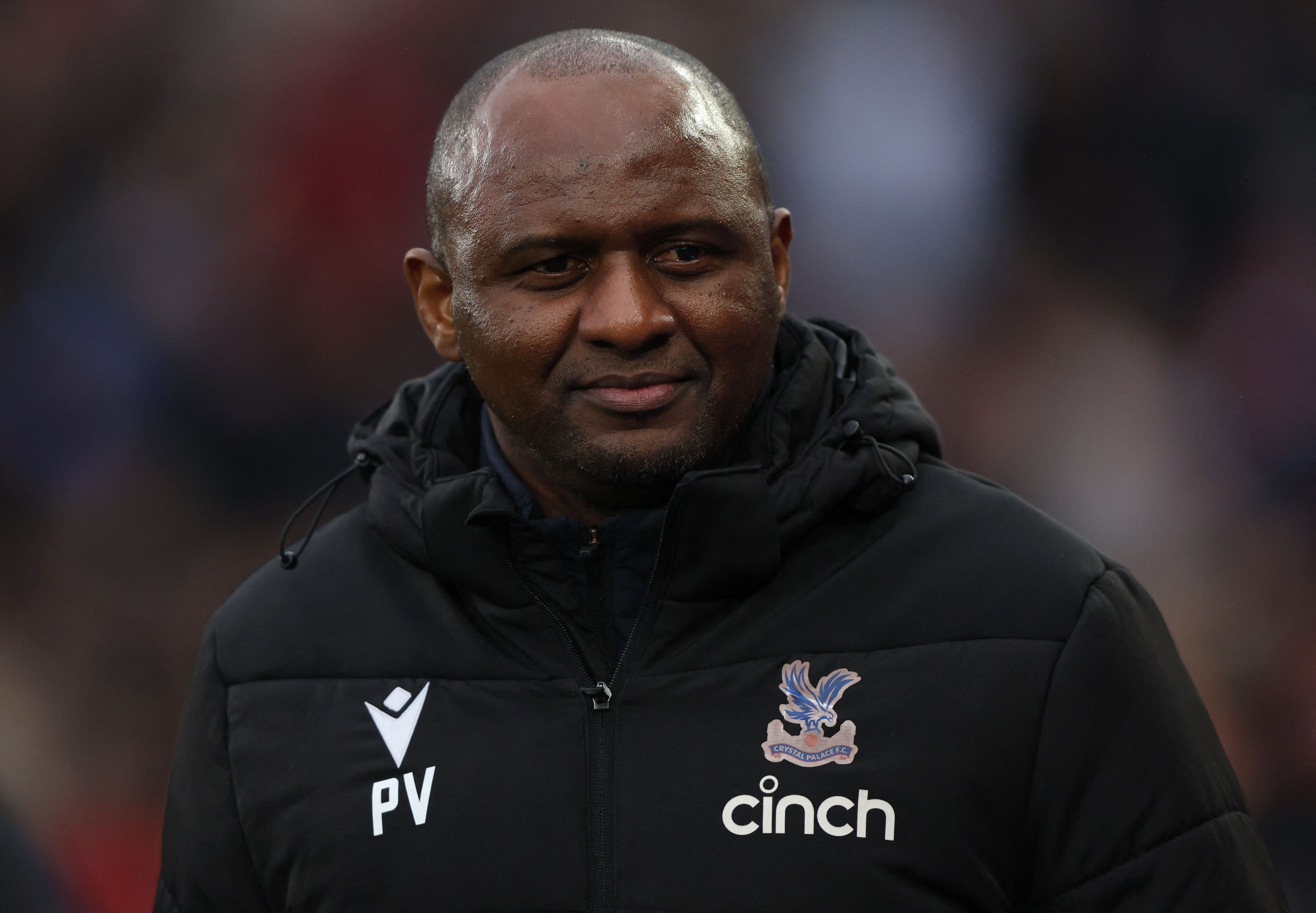 Crystal Palace manager Patrick Vieira before the match