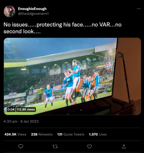 VAR makes major Rangers error - opinion