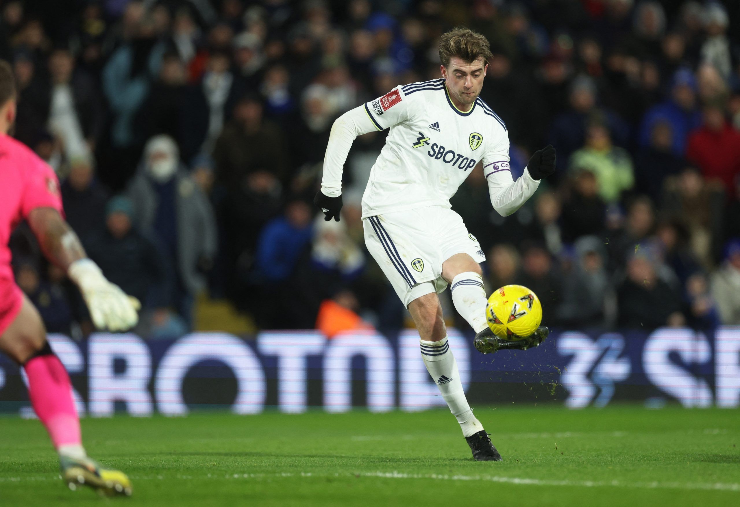 Soccer Football - FA Cup - Leeds United v Cardiff City - Elland Road, Leeds, Britain - January 18, 2023 Leeds United's Patrick Bamford scores their fourth goal Action Images via Reuters/Lee Smith