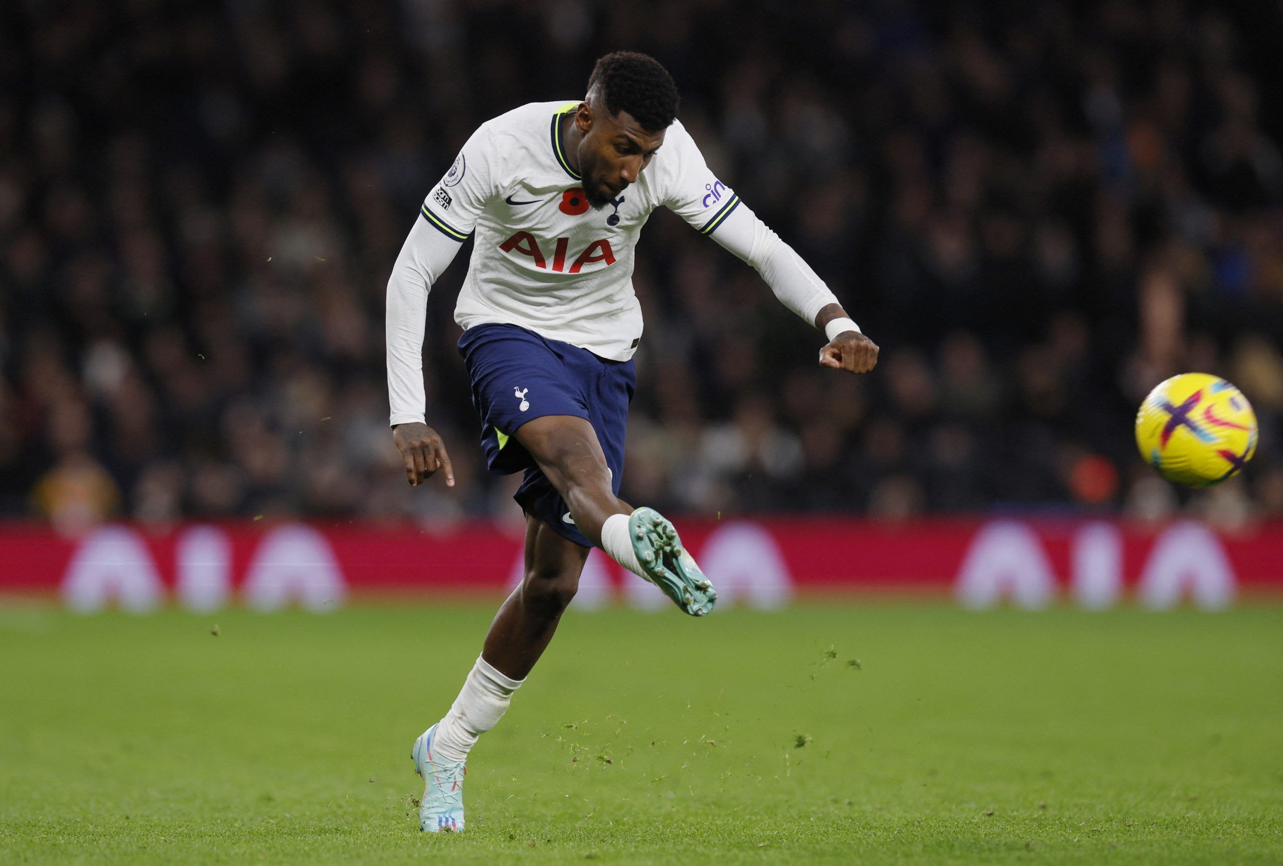 Tottenham Hotspur's Emerson Royal in action vs Liverpool in the Premier League
