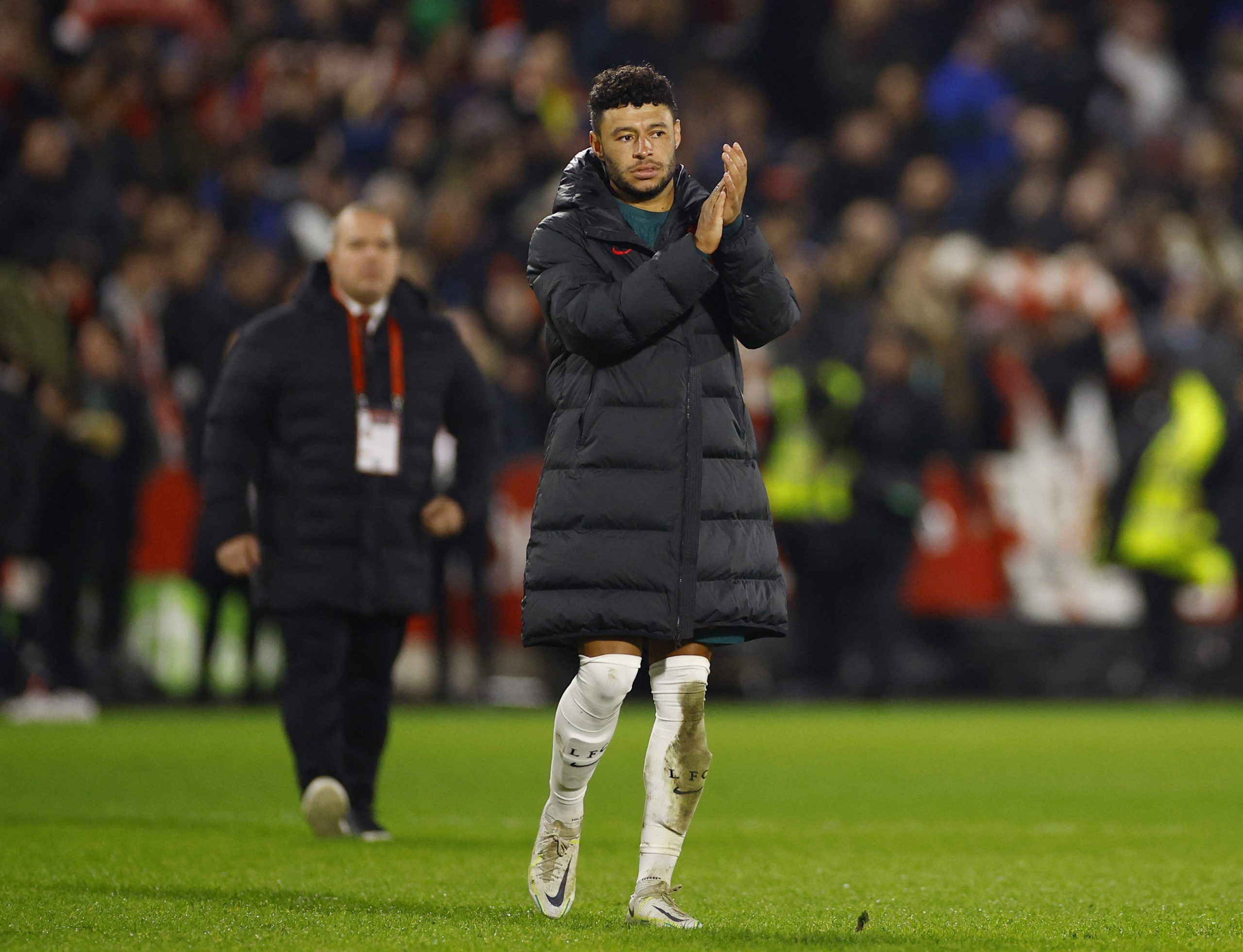 Soccer Football - Premier League - Brentford v Liverpool - Brentford Community Stadium, London, Britain - January 2, 2023 Liverpool's Alex Oxlade-Chamberlain looks dejected after the match Action Images via Reuters/John Sibley EDITORIAL USE ONLY. No use with unauthorized audio, video, data, fixture lists, club/league logos or 'live' services. Online in-match use limited to 75 images, no video emulation. No use in betting, games or single club /league/player publications.  Please contact your acc