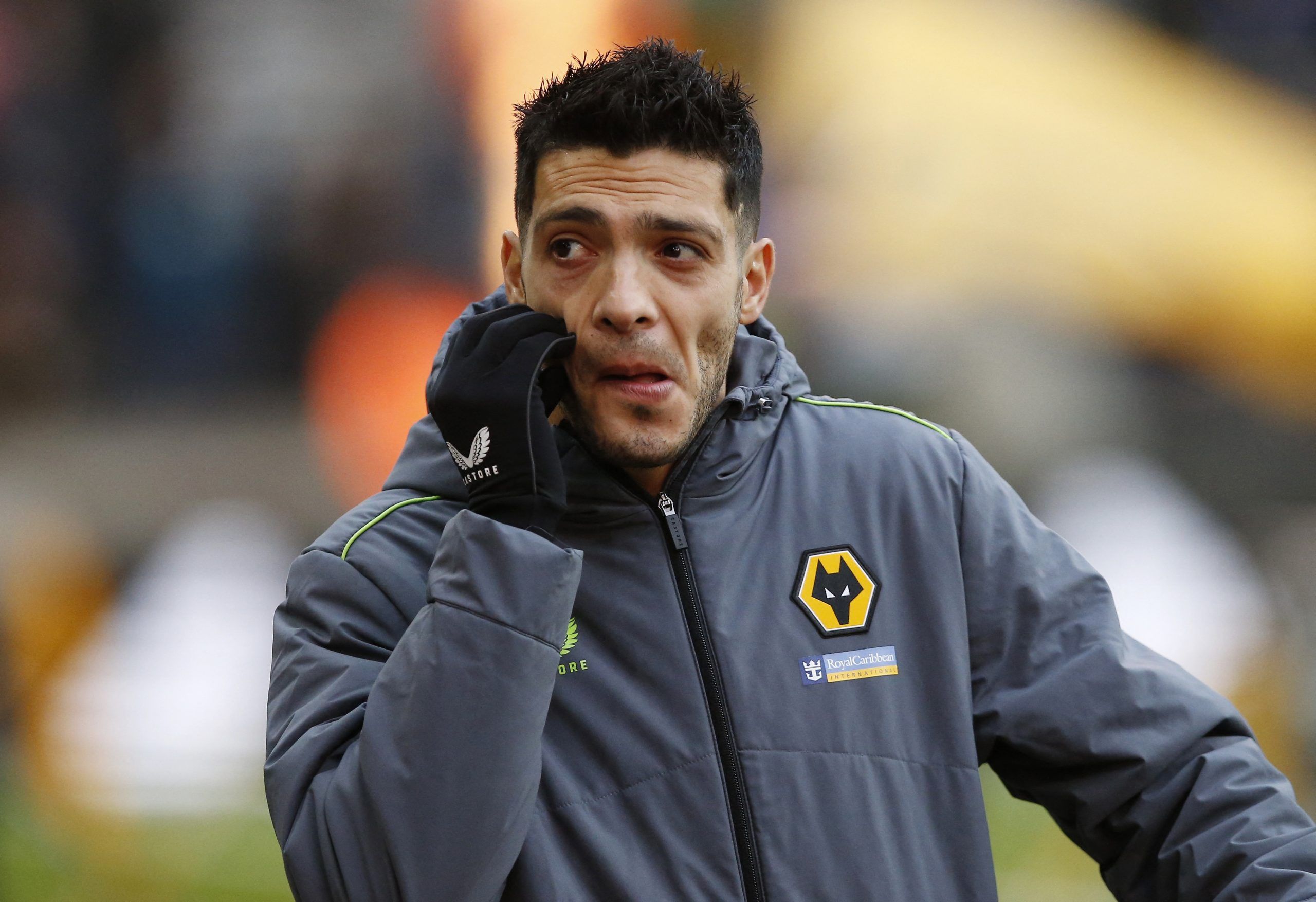 Soccer Football - Premier League - Wolverhampton Wanderers v AFC Bournemouth - Molineux Stadium, Wolverhampton, Britain - February 18, 2023 Wolverhampton Wanderers' Raul Jimenez before the match Action Images via Reuters/Craig Brough EDITORIAL USE ONLY. No use with unauthorized audio, video, data, fixture lists, club/league logos or 'live' services. Online in-match use limited to 75 images, no video emulation. No use in betting, games or single club /league/player publications.  Please contact y