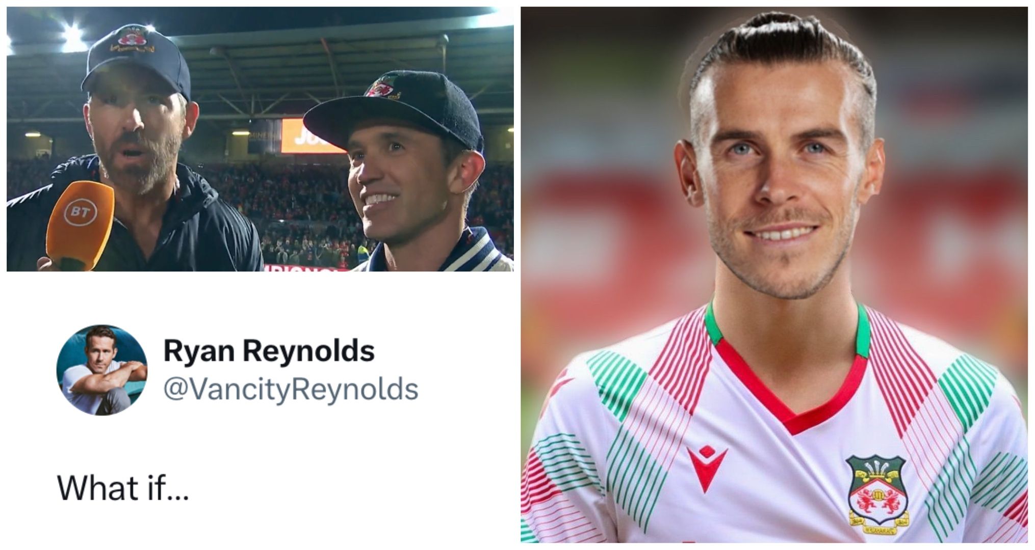 Ryan Reynolds Teases Gareth Bale Move Ryan Reynolds Teases Gareth Bale Move