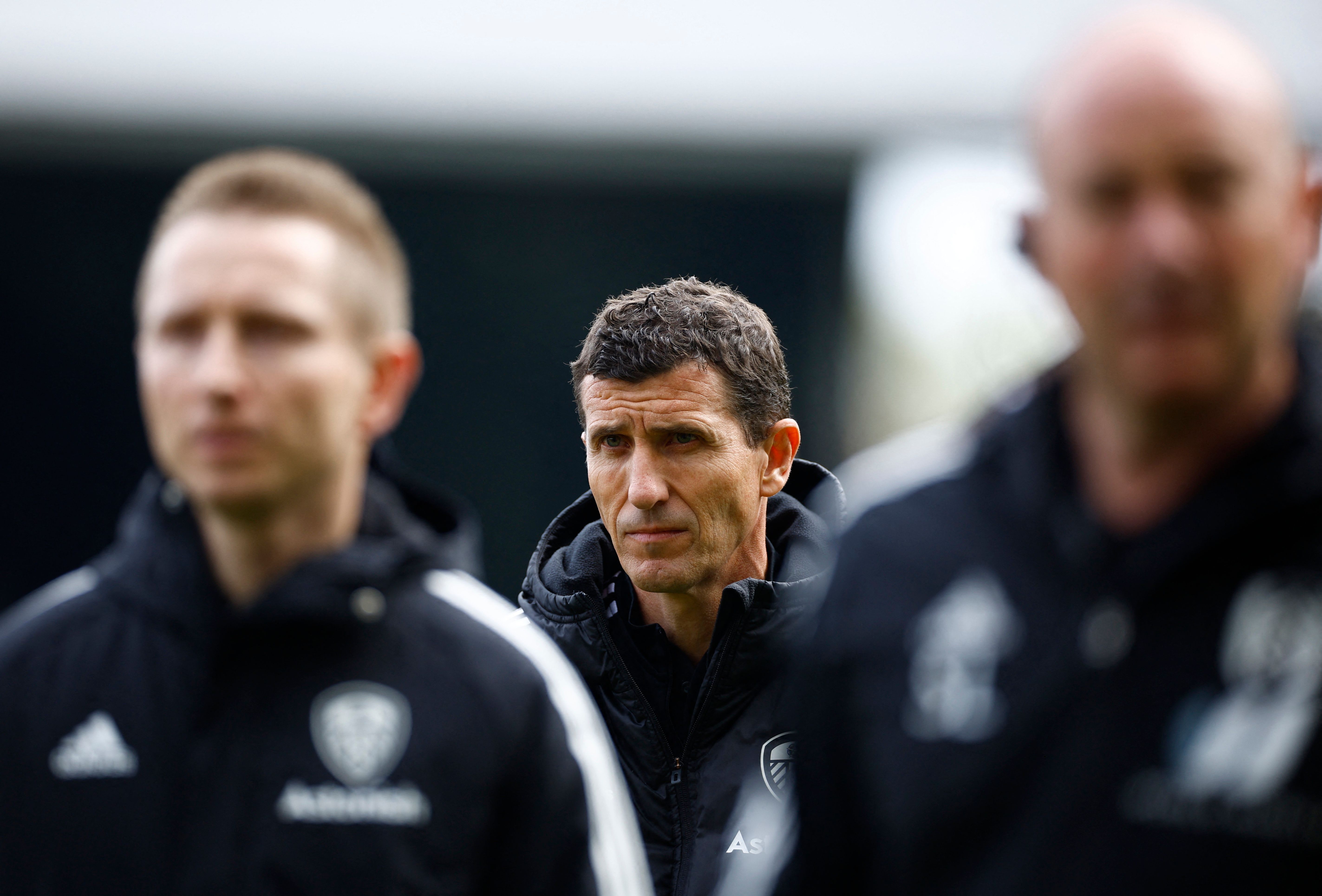  Leeds United manager Javi Gracia before the match 