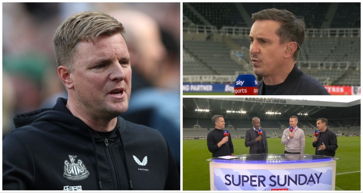 Gary Neville Hits Out Over Eddie Howe's Newcastle Comments