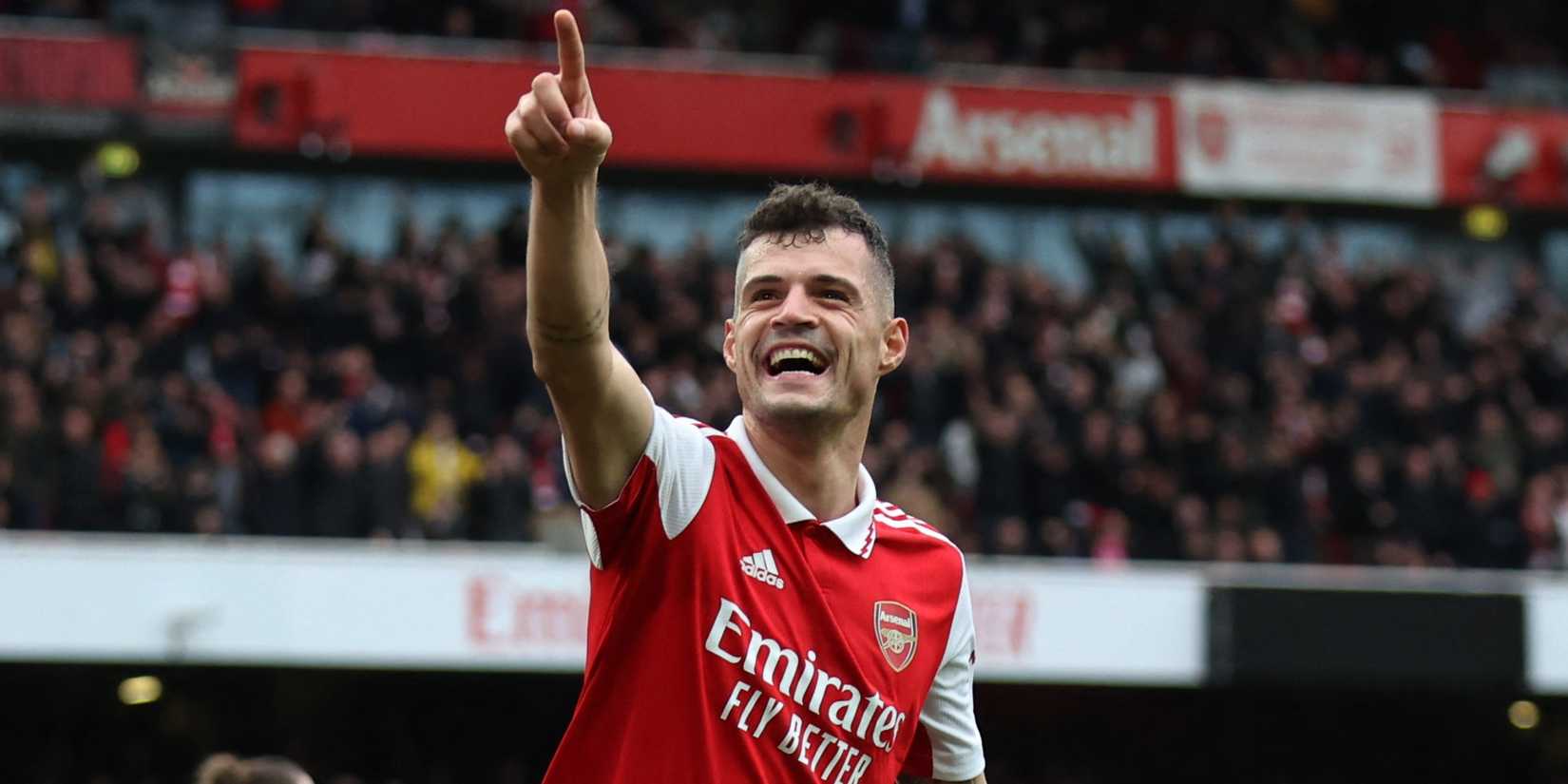 Granit Xhaka in Arsenal kit