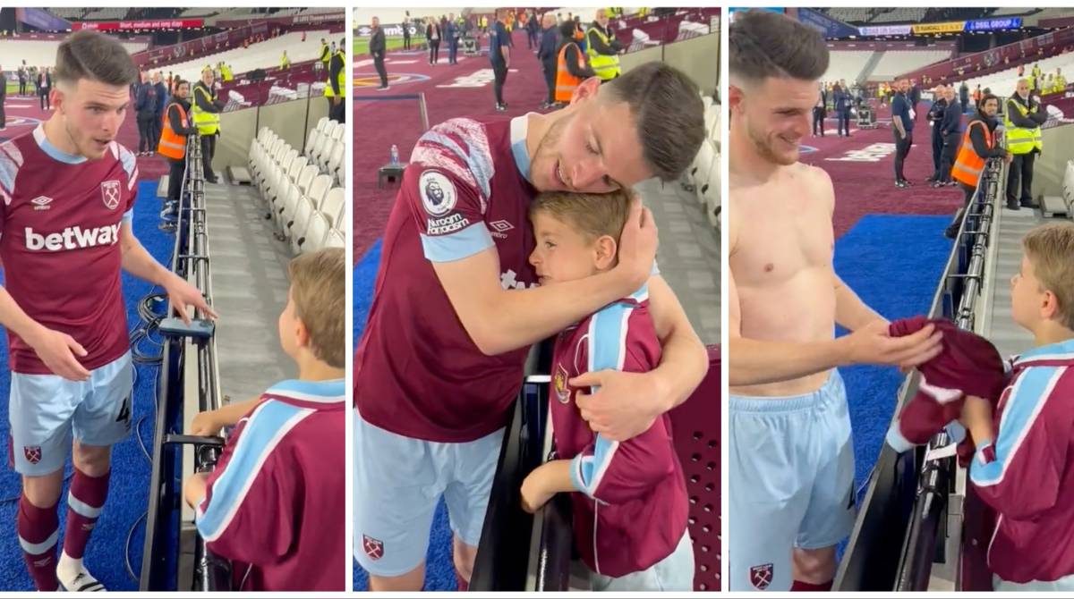Praise For £60k-p/w Declan Rice After Fan Interaction