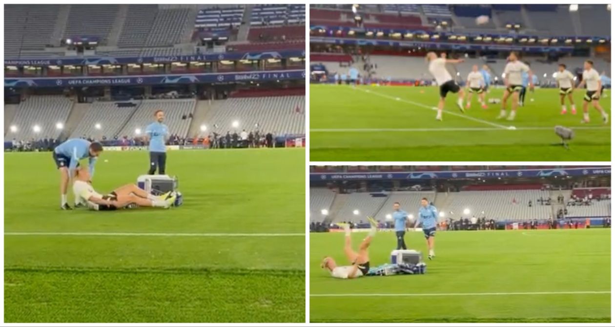 Concern As 52 Goal Erling Haaland Falls In Man City Training Concern As 52 Goal Erling Haaland Falls In Man City Training