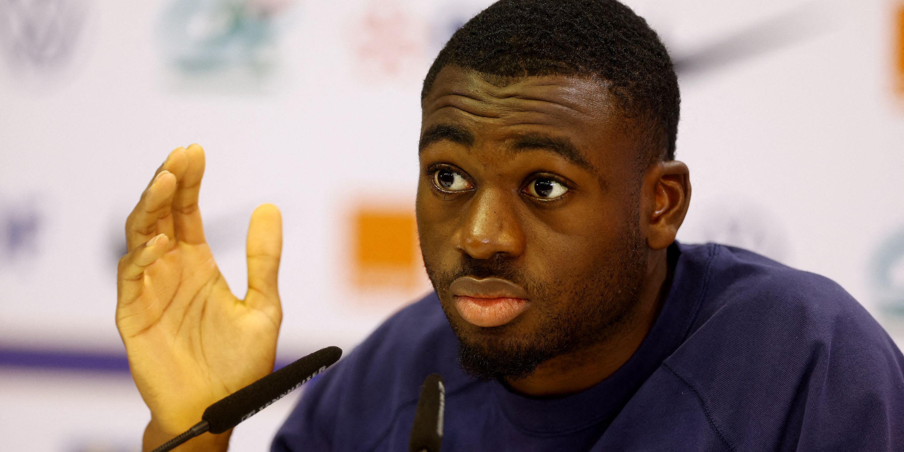 France's Youssouf Fofana during the press conference
