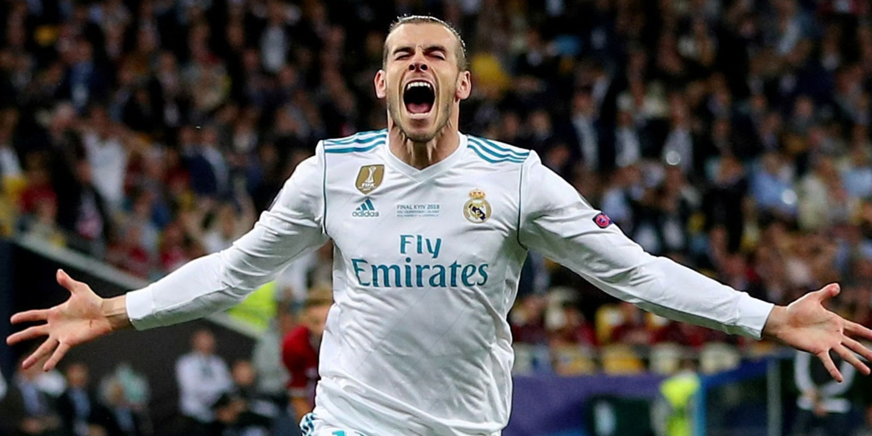 Gareth Bale celebrates for Real Madrid