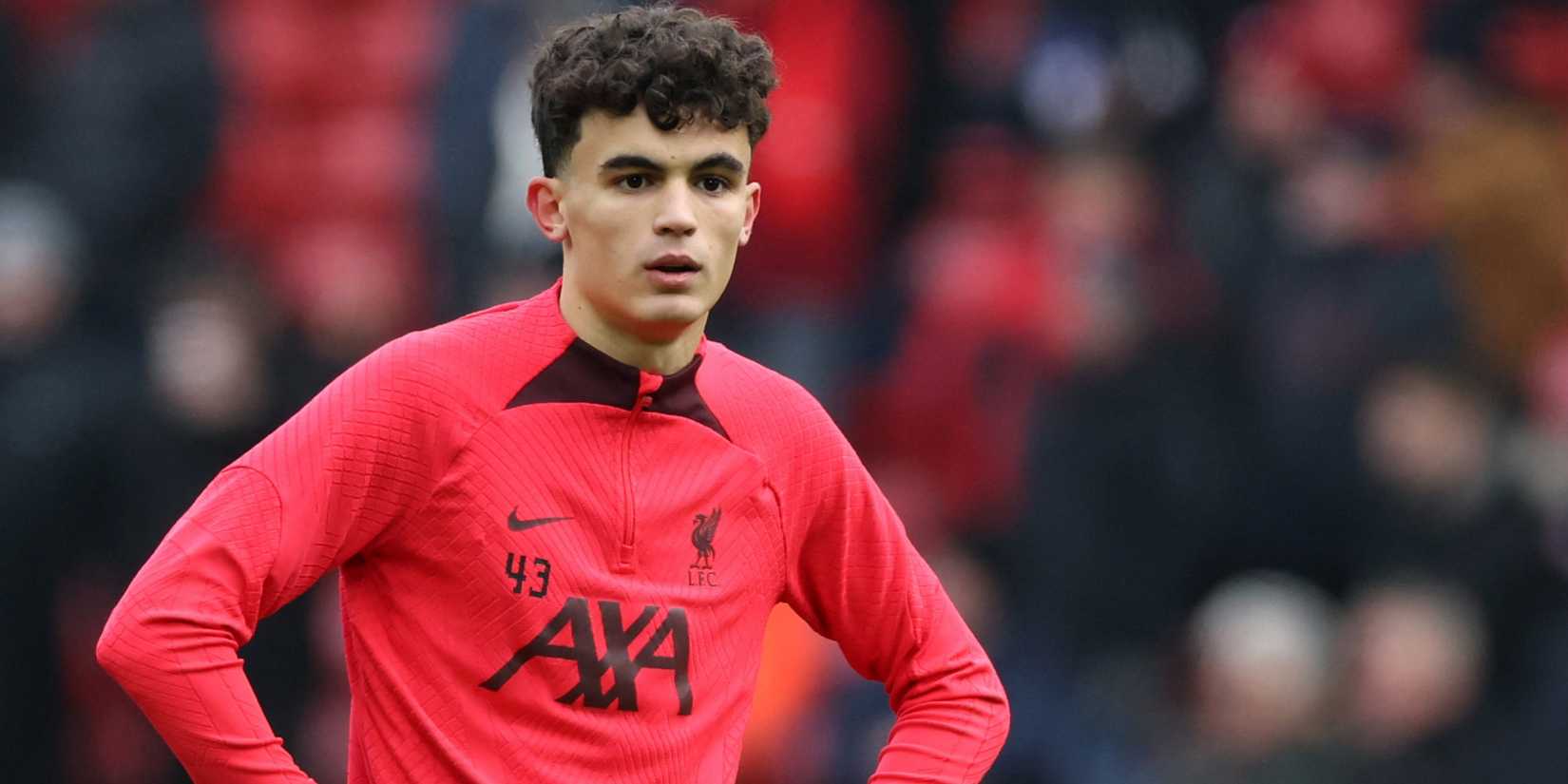 Liverpool midfielder Stefan Bajcetic. 