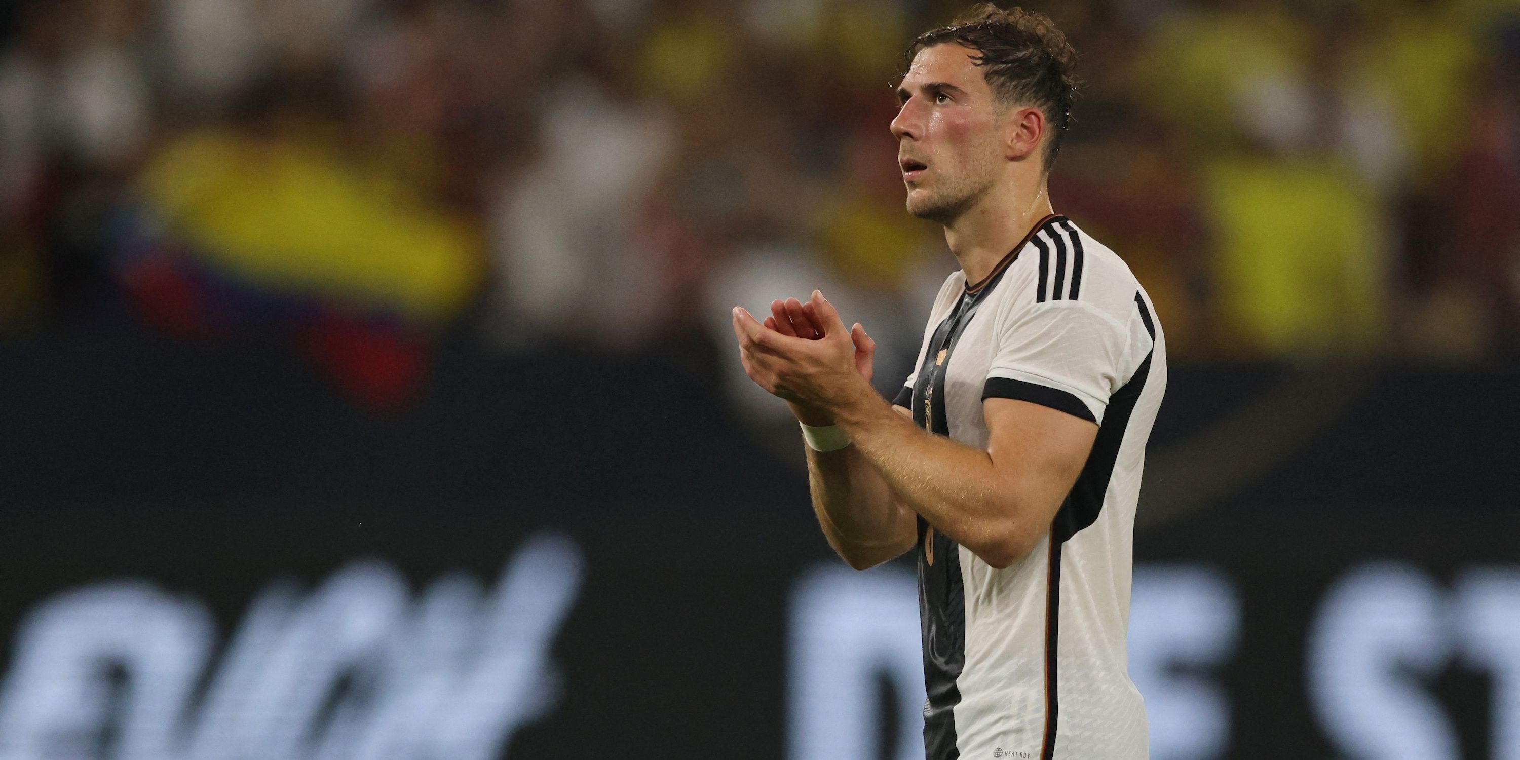 Germany's Leon Goretzka looks dejected after the match