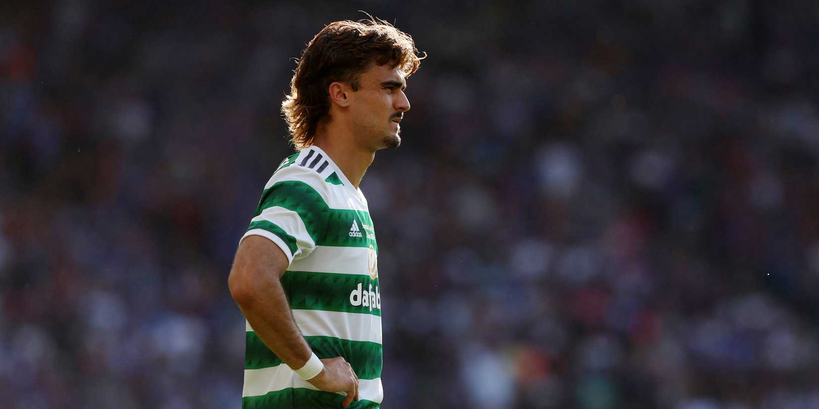 Celtic's Jota reacts