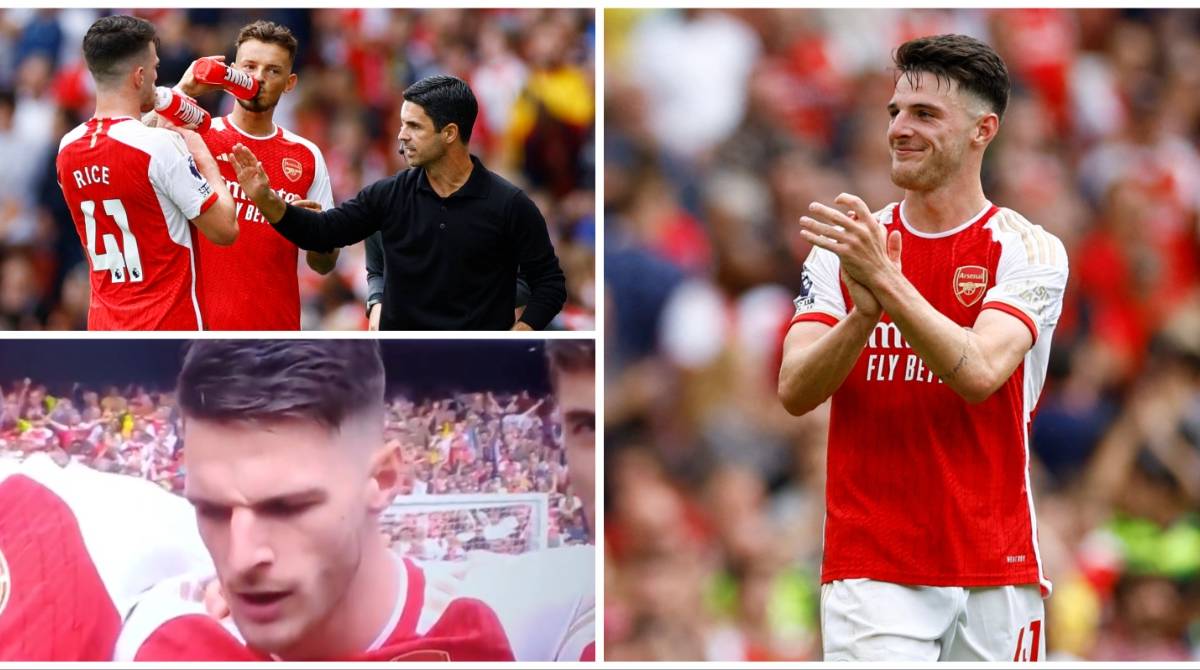 Declan Rice Signs Along To Arsenal Anthem Ahead Of 2-1 Win