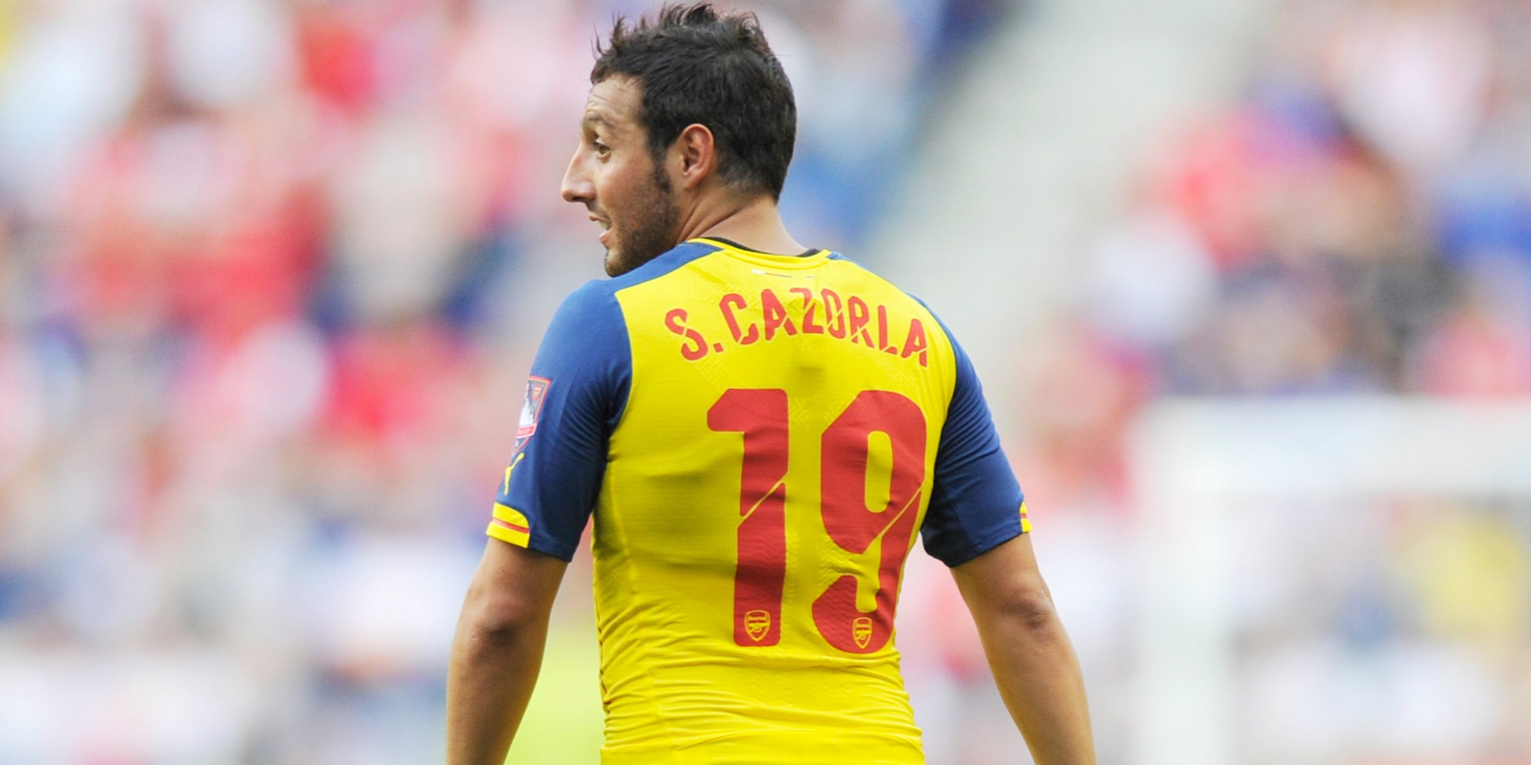 Arsenal's yellow and blue number
