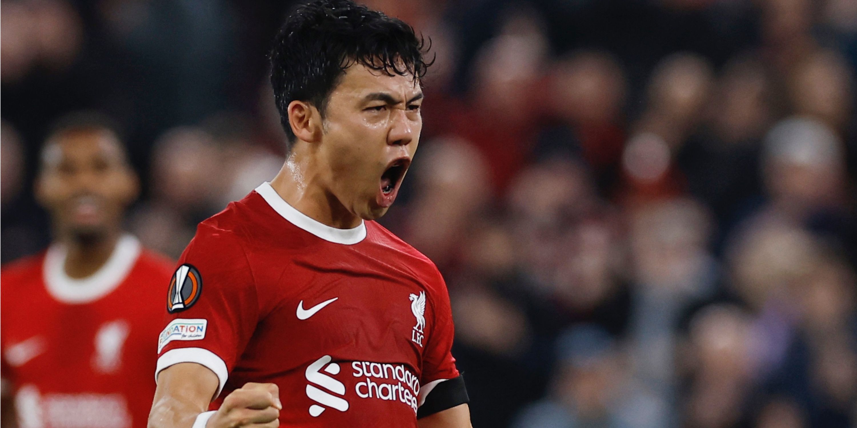 Liverpool midfielder Wataru Endo