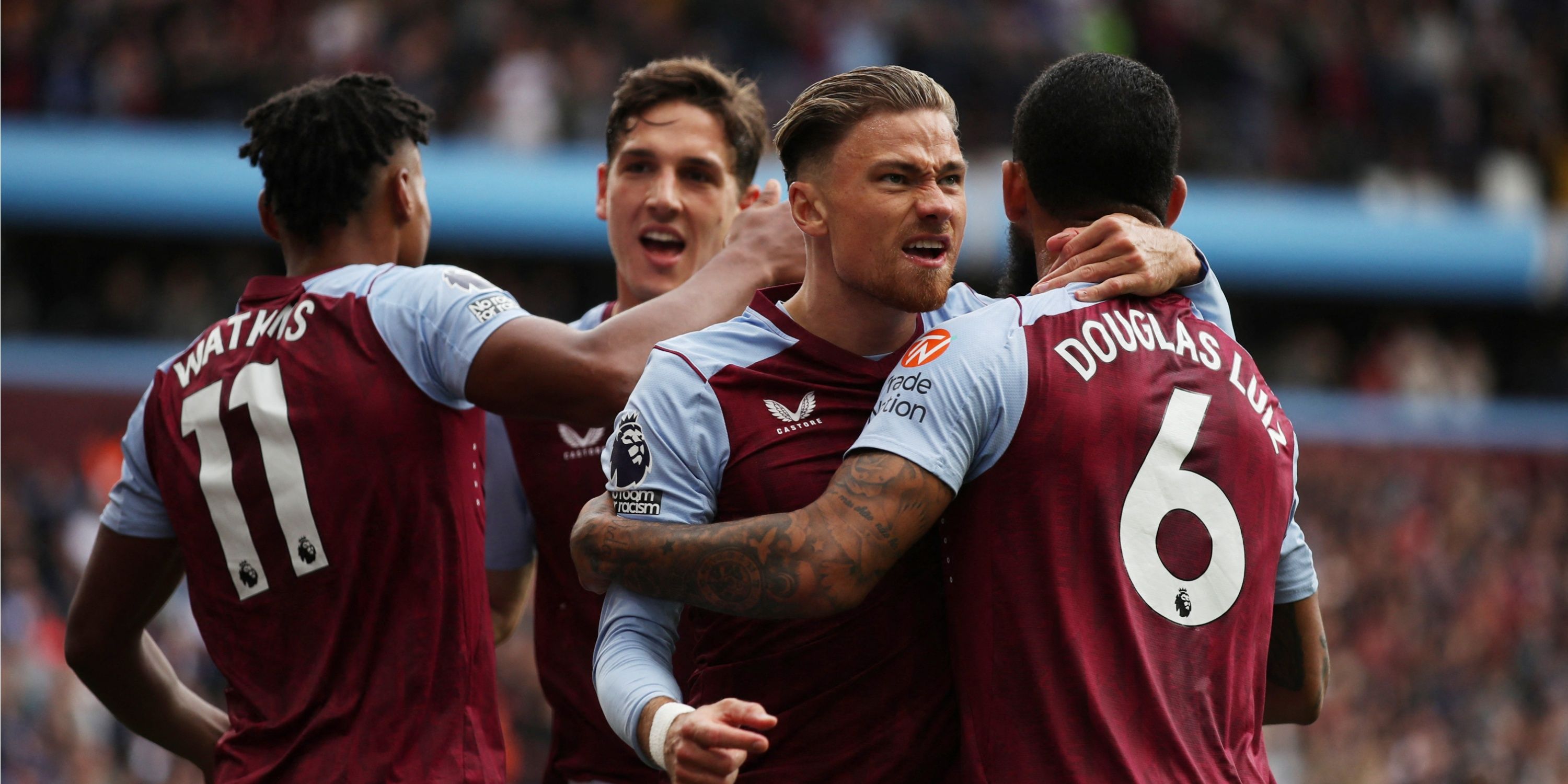 Aston Villa celebrate
