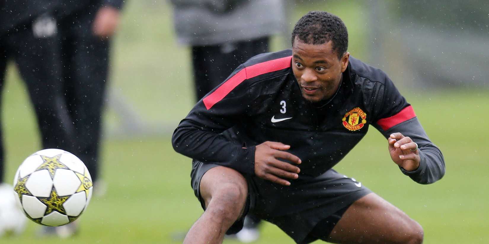 Patrice-Evra-Manchester United-Treinamento