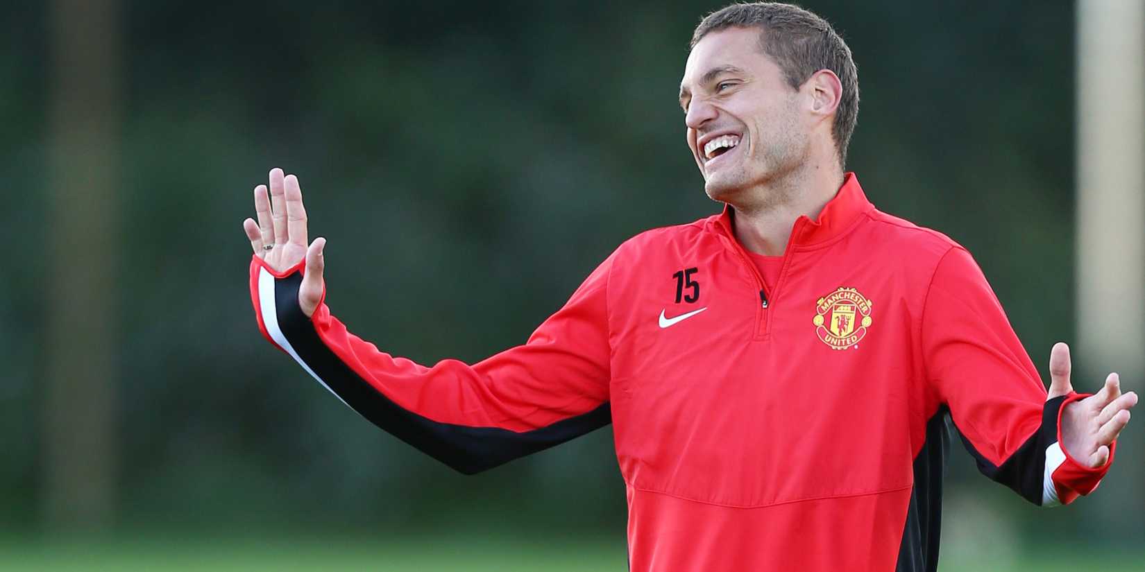 Nemanja-Vidic-Manchester-United-Training