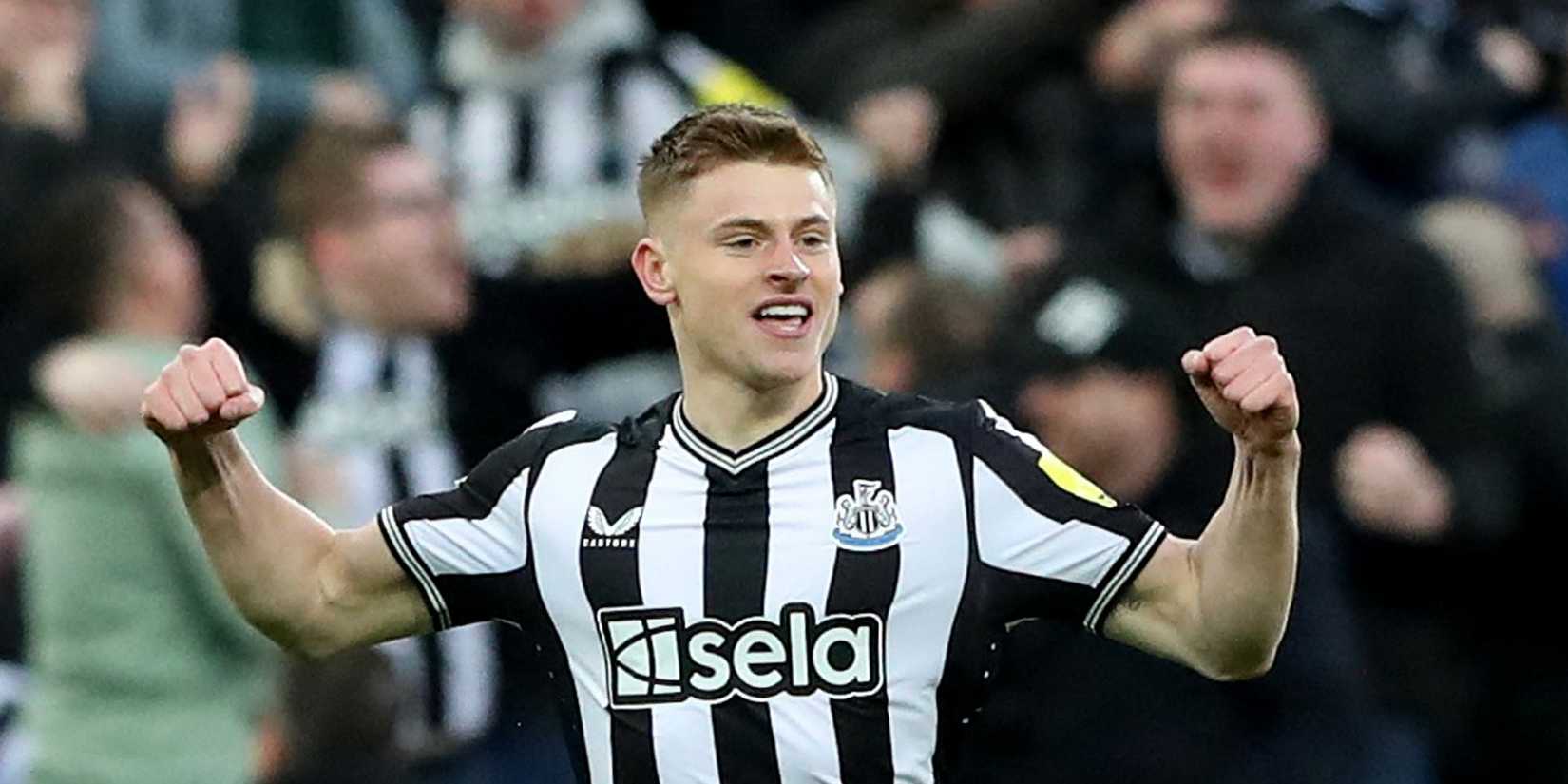 Newcastle winger Harvey Barnes
