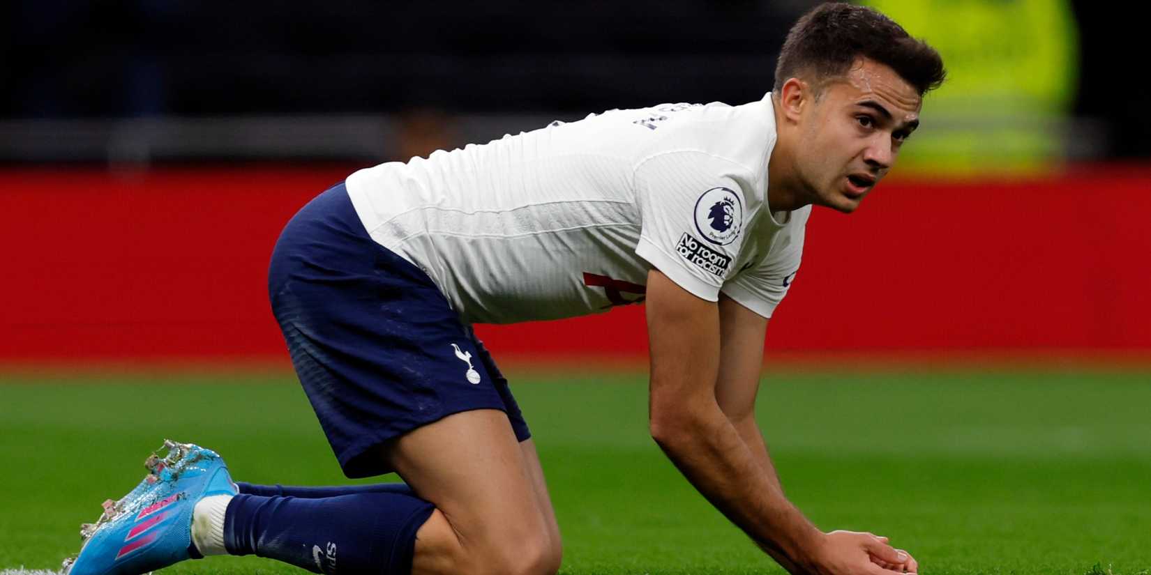 Serge Reguilon in action for Tottenham.