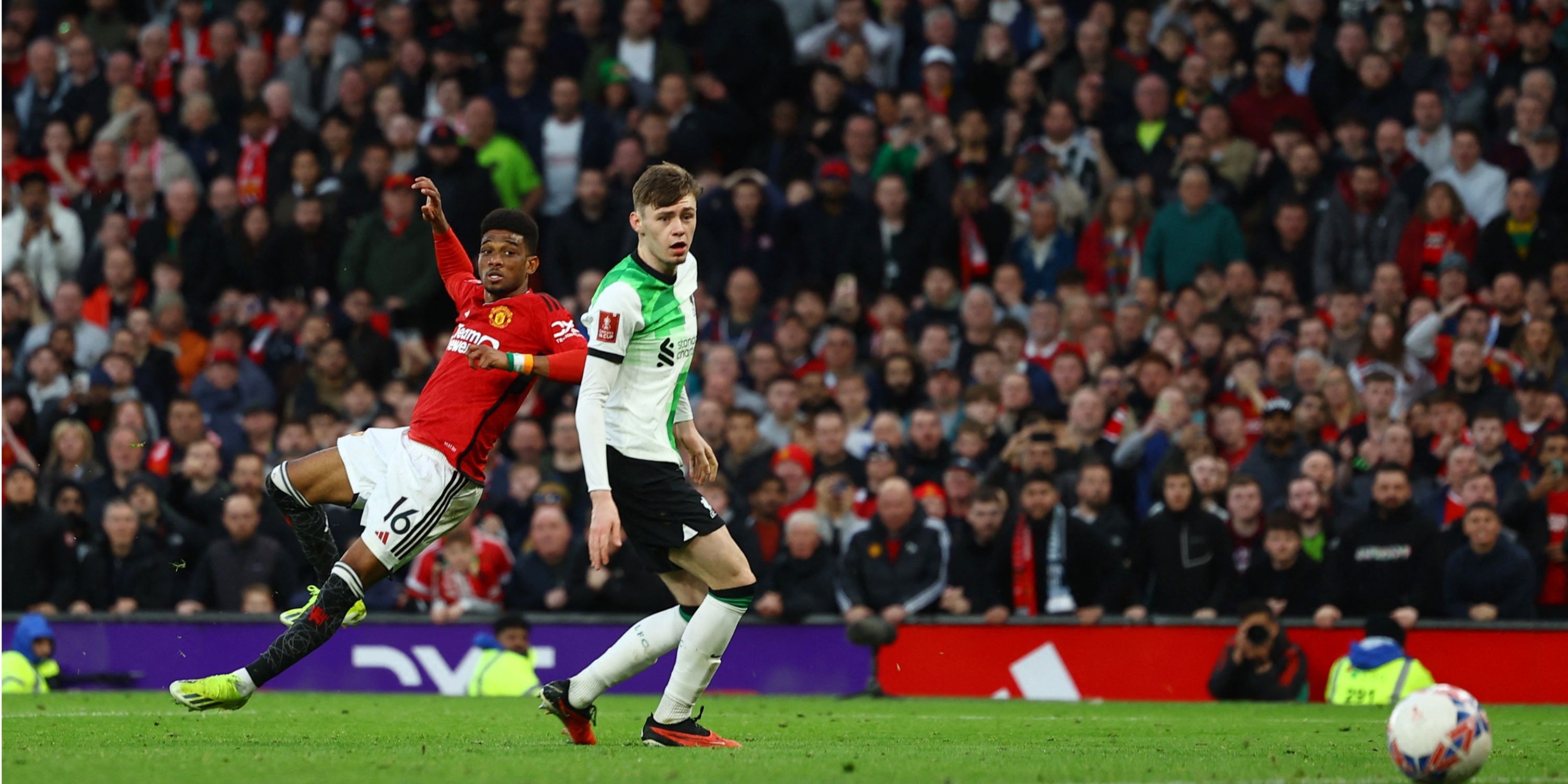 Amad Diallo scores for Manchester United