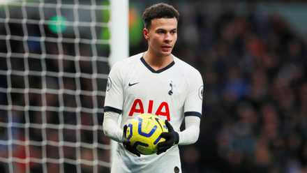 Dele Alli in action for Tottenham.