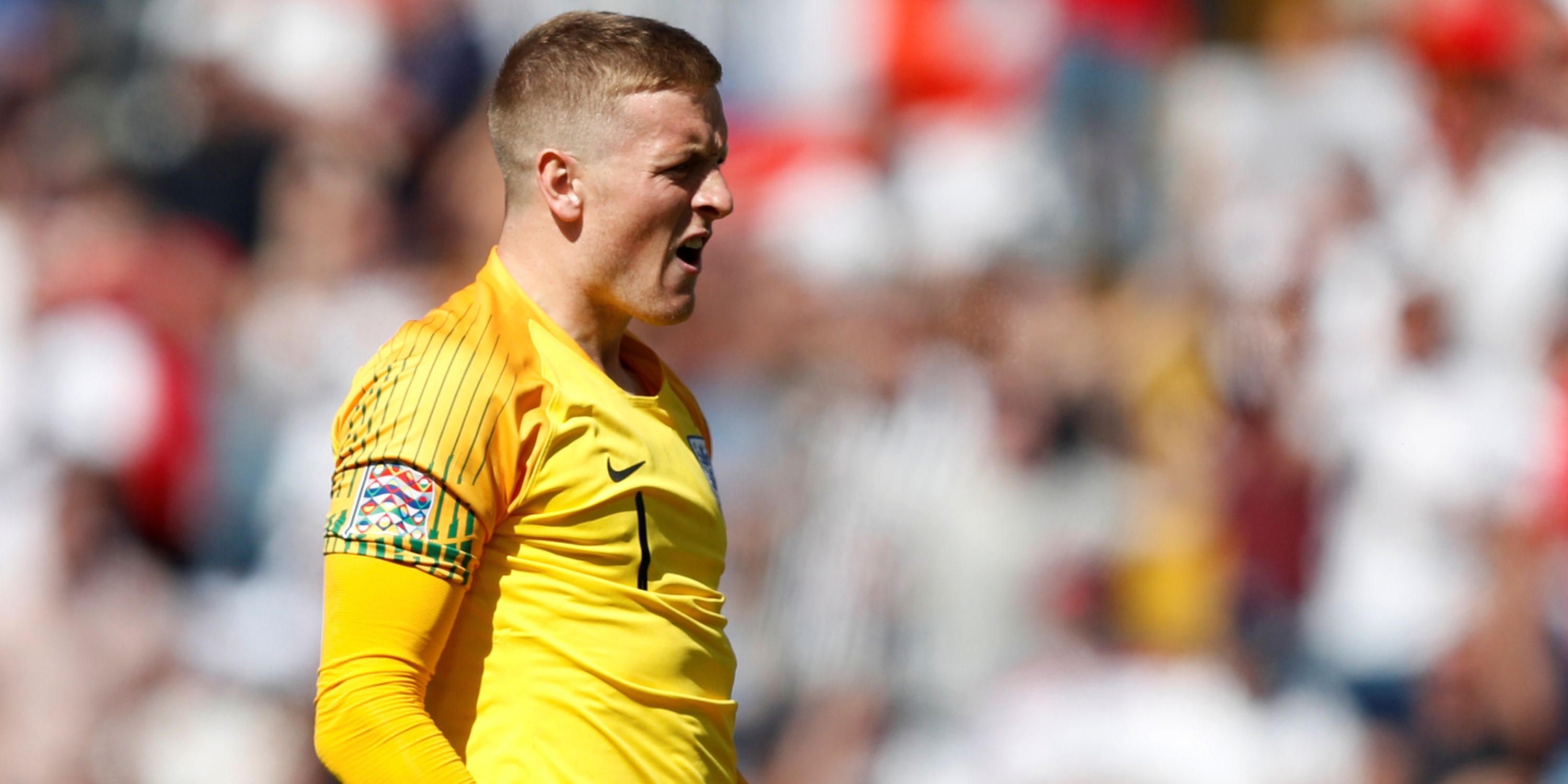 England goalkeeper Jordan Pickford