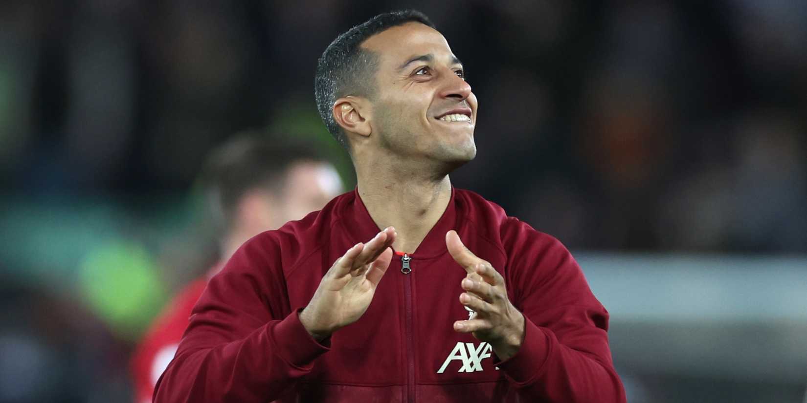 Liverpool midfielder Thiago Alcantara