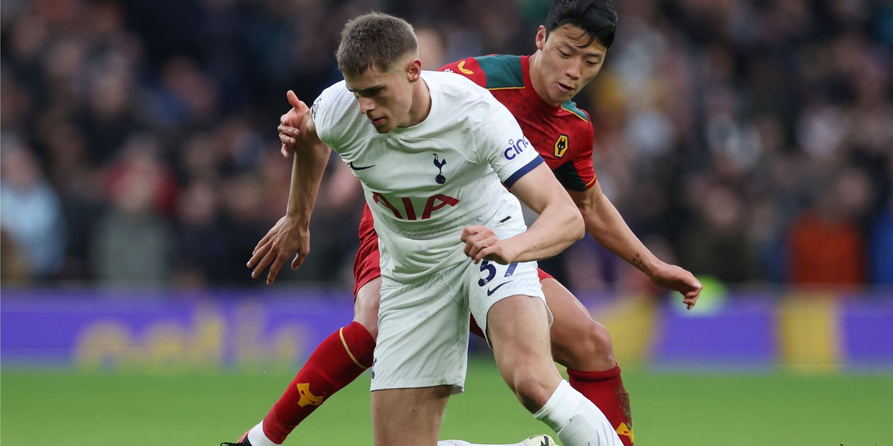 Micky van de Ven for Tottenham.