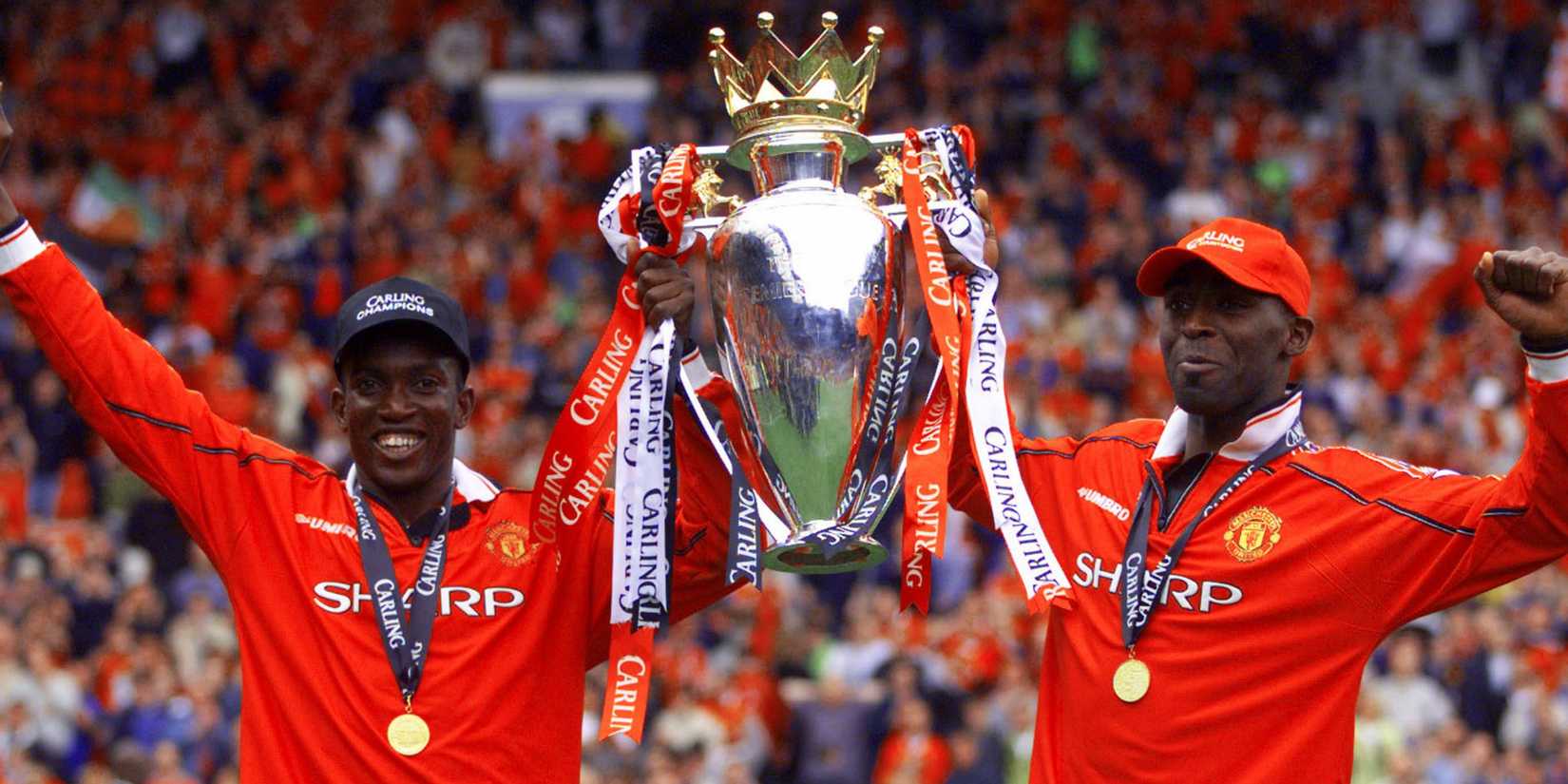 Dwight York Andy Cole Man United Premier League Cup Cup