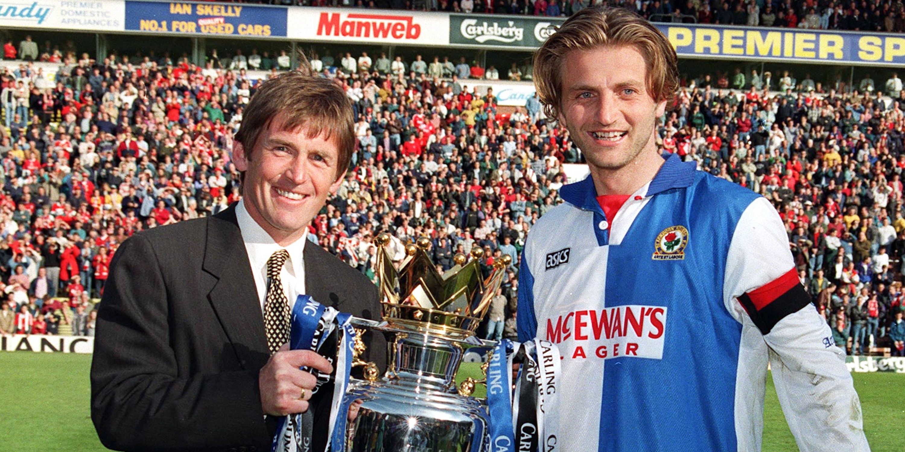 kenny-dalglish-tim-sherwood-blackburn-premier-league-trophy