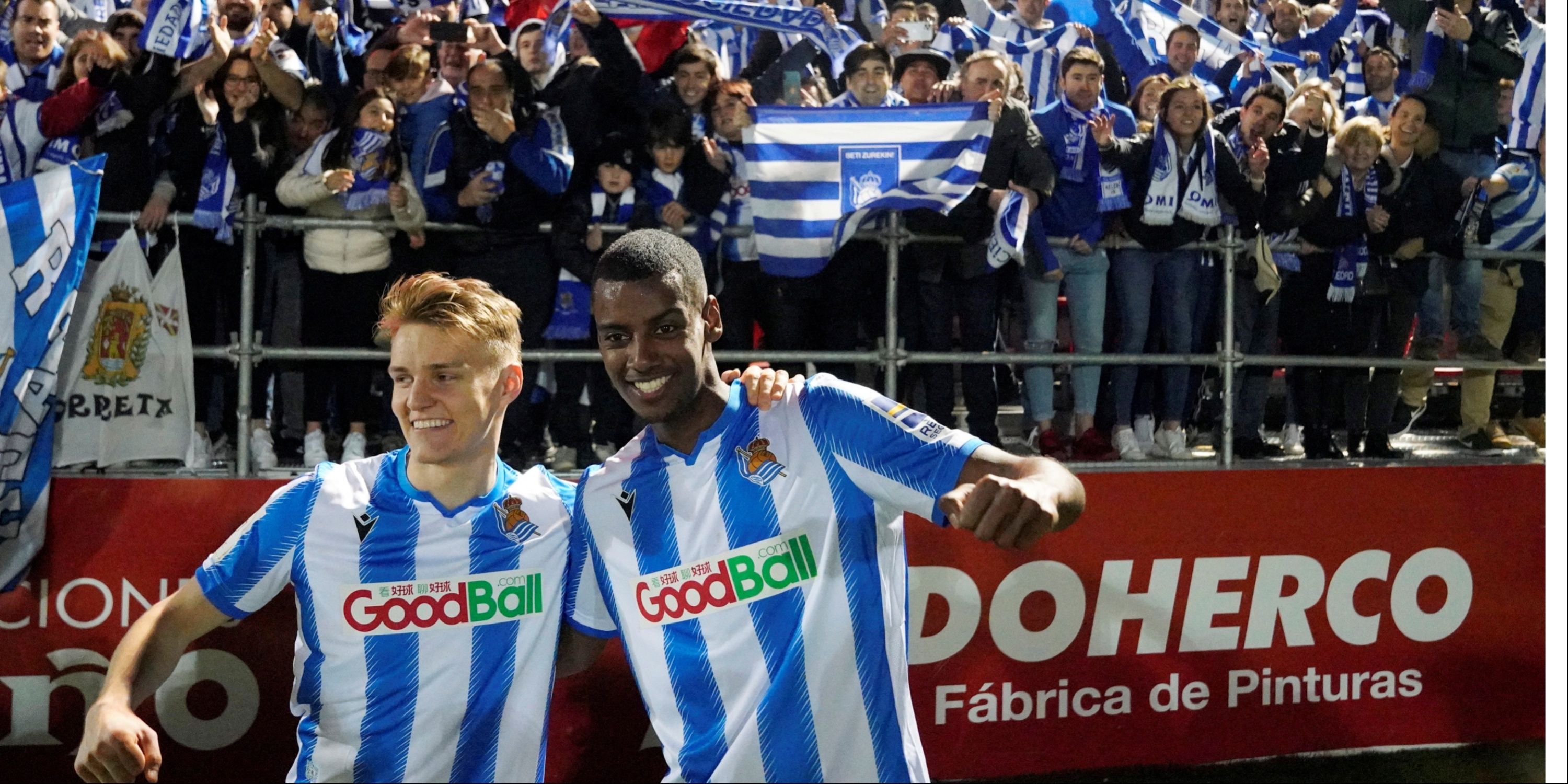 Martin Odegaard and Alexander Isak Real Sociedad