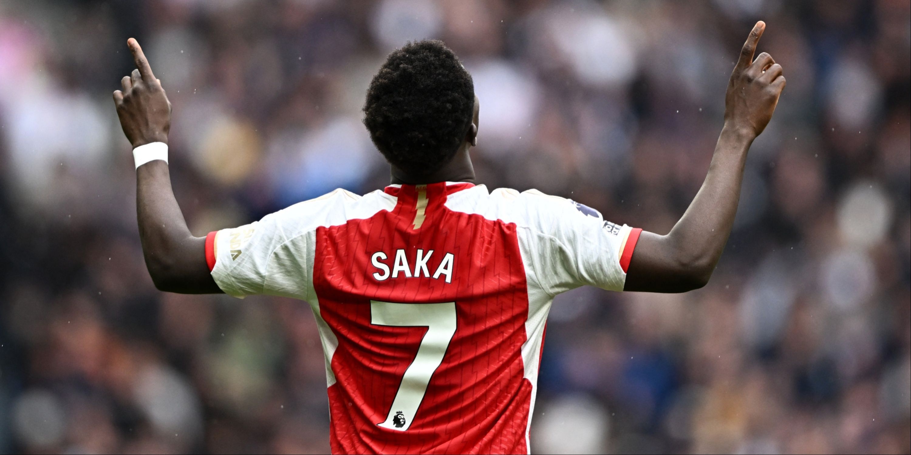 Bukayo Saka is Arsenal's right winger