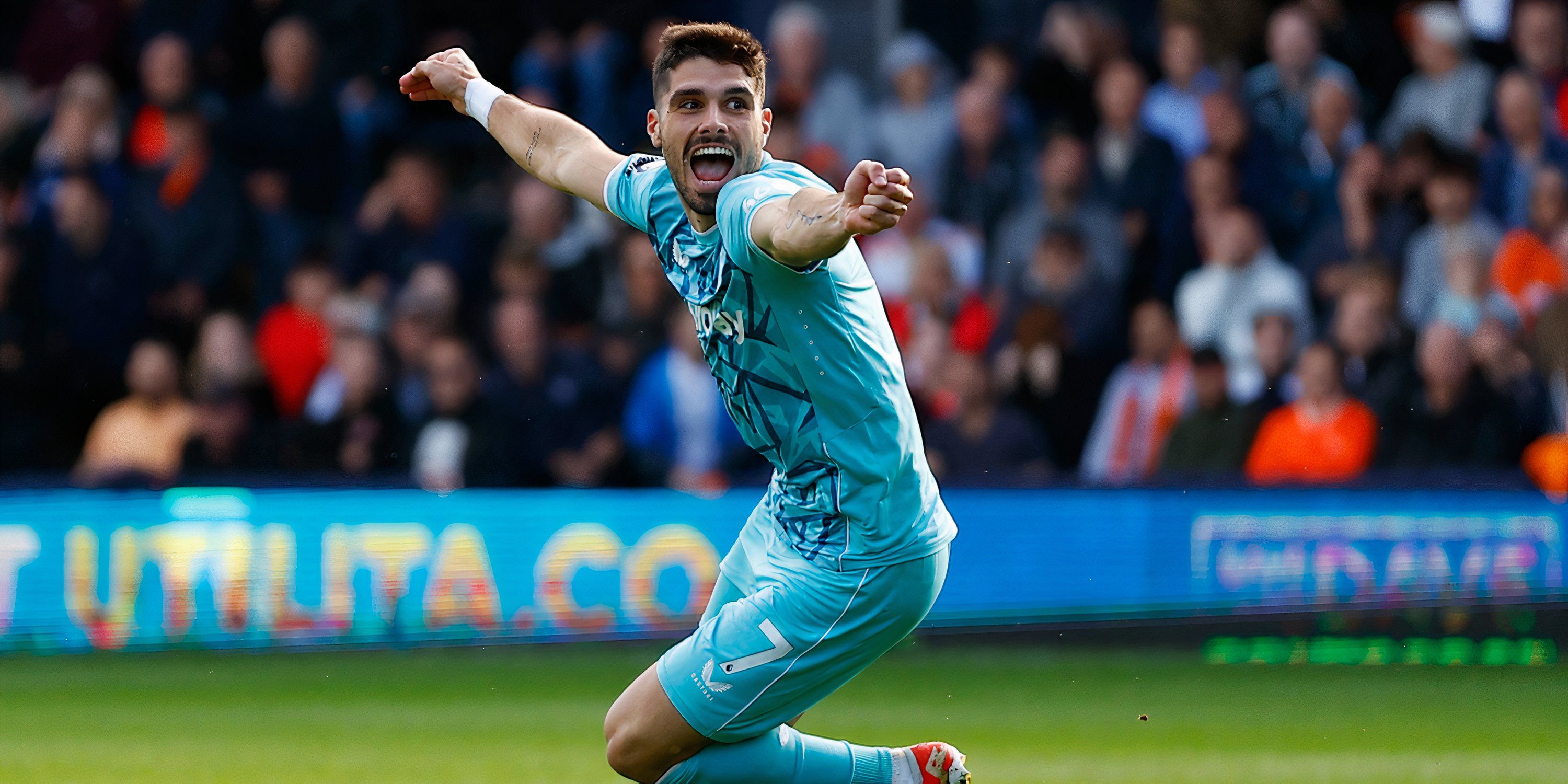 Wolves star Pedro Neto celebrates